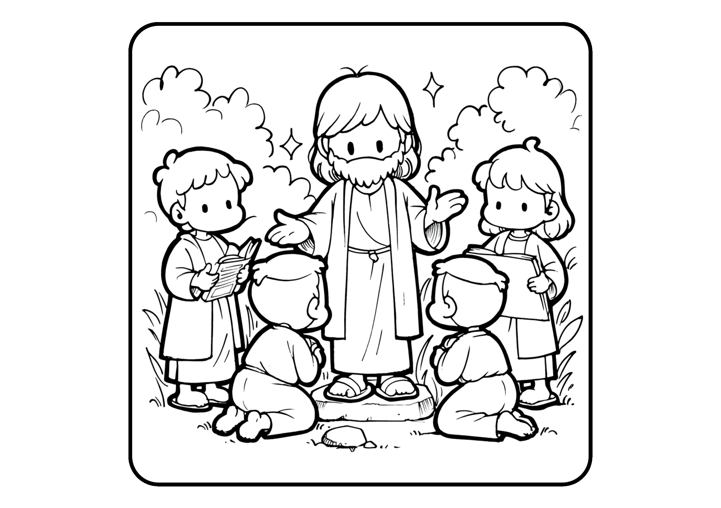 Verdadeira Páscoa para colorir – Jesus, cruz e ressurreição para imprimir grátis