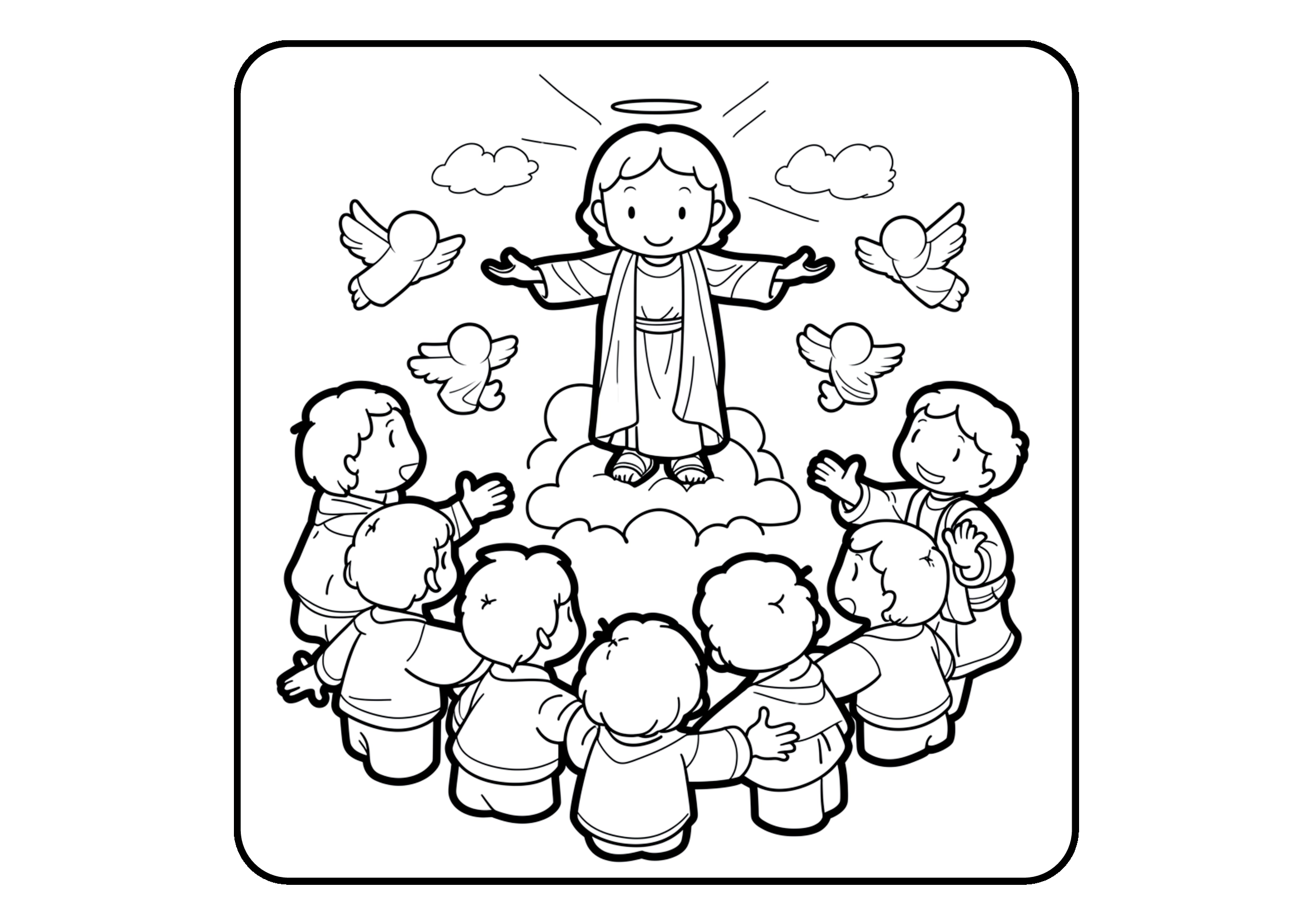 Verdadeira Páscoa para colorir – Jesus, cruz e ressurreição para imprimir grátis