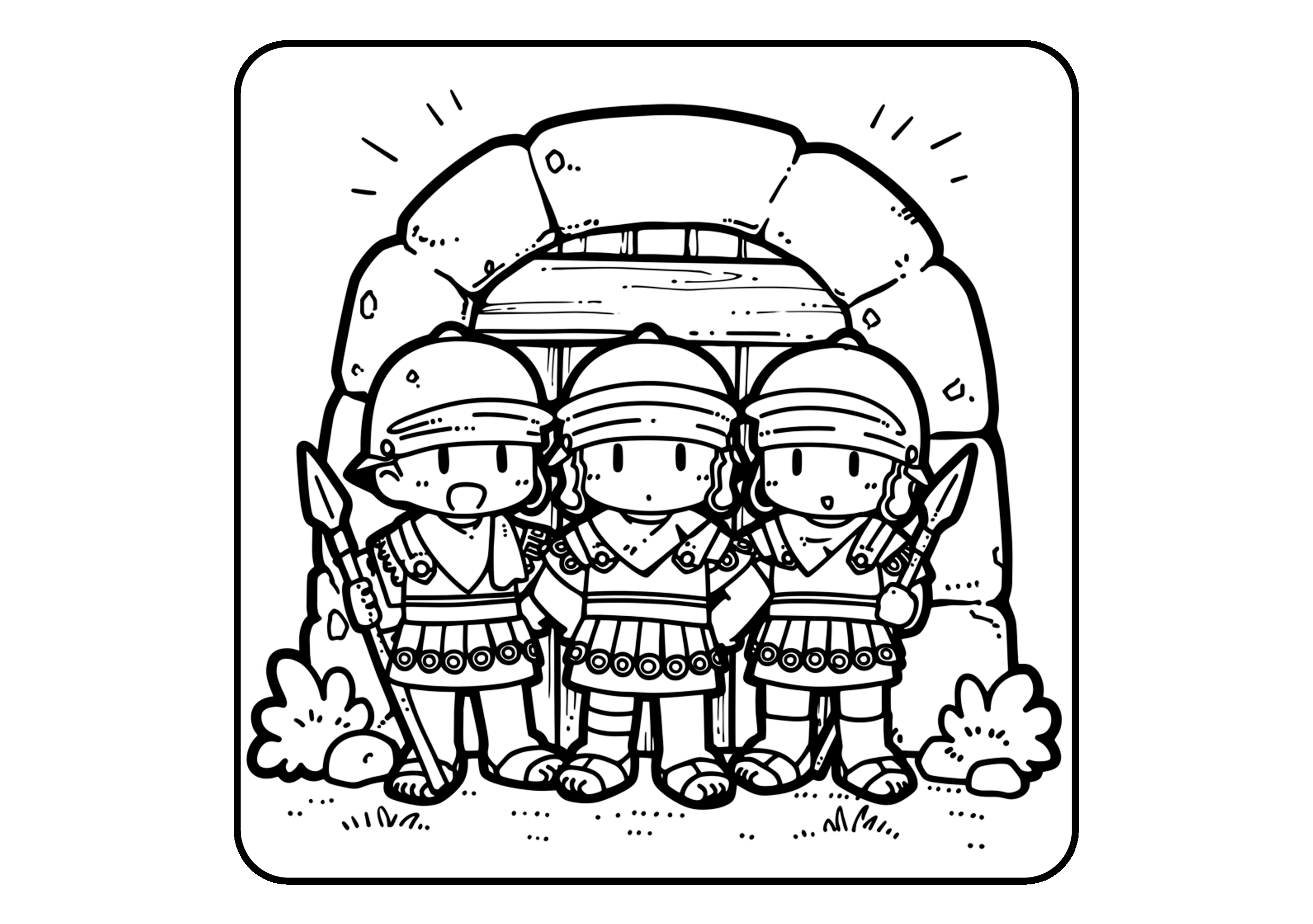 Verdadeira Páscoa para colorir – Jesus, cruz e ressurreição para imprimir grátis