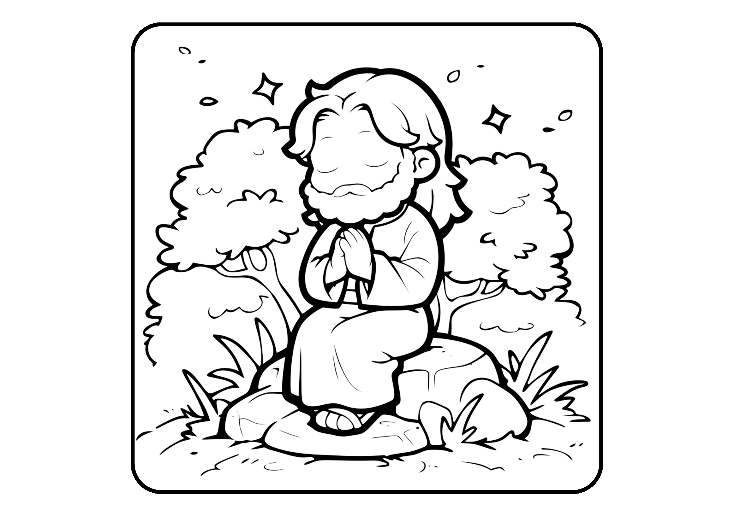 Verdadeira Páscoa para colorir – Jesus, cruz e ressurreição para imprimir grátis