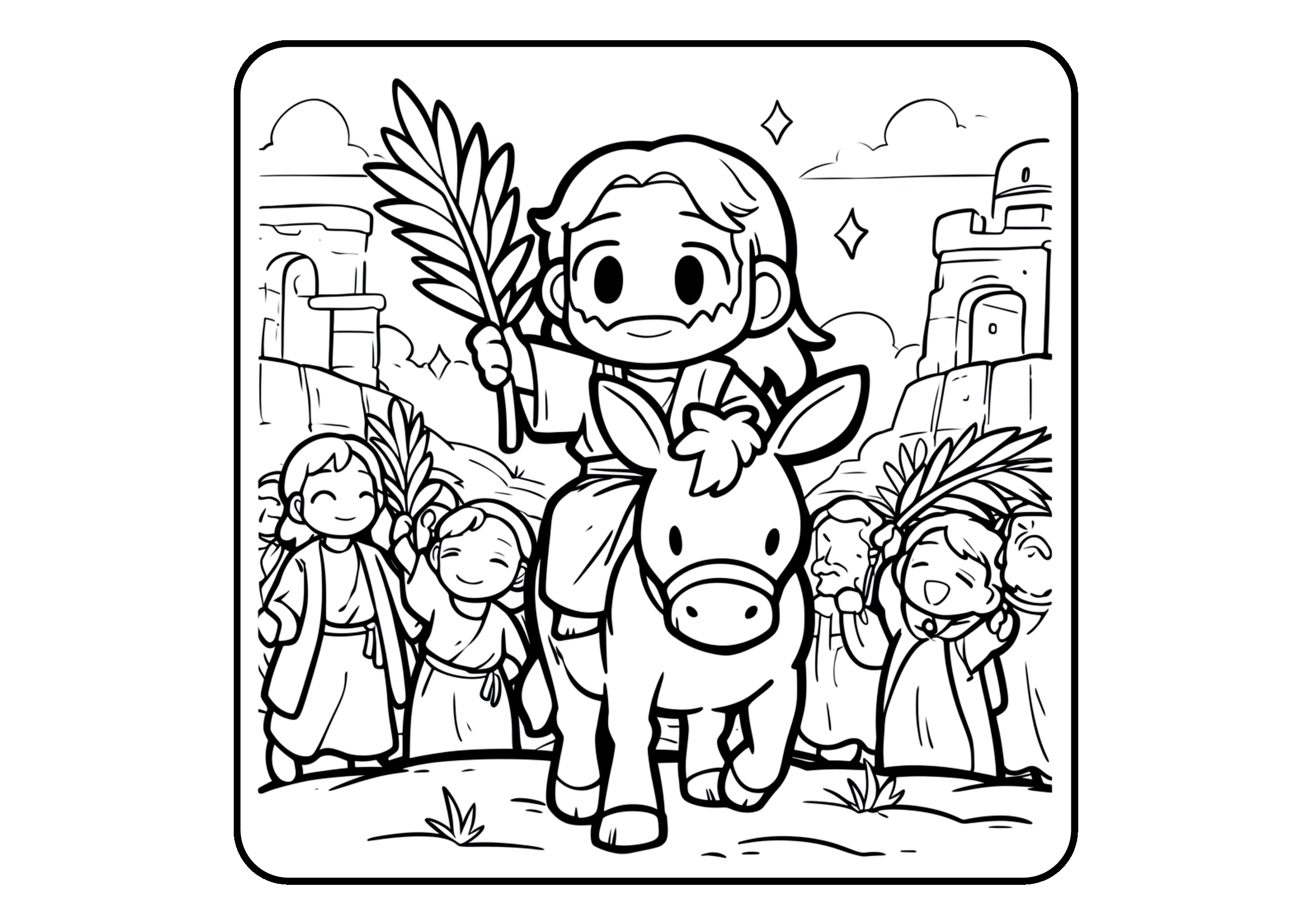 Verdadeira Páscoa para colorir – Jesus, cruz e ressurreição para imprimir grátis