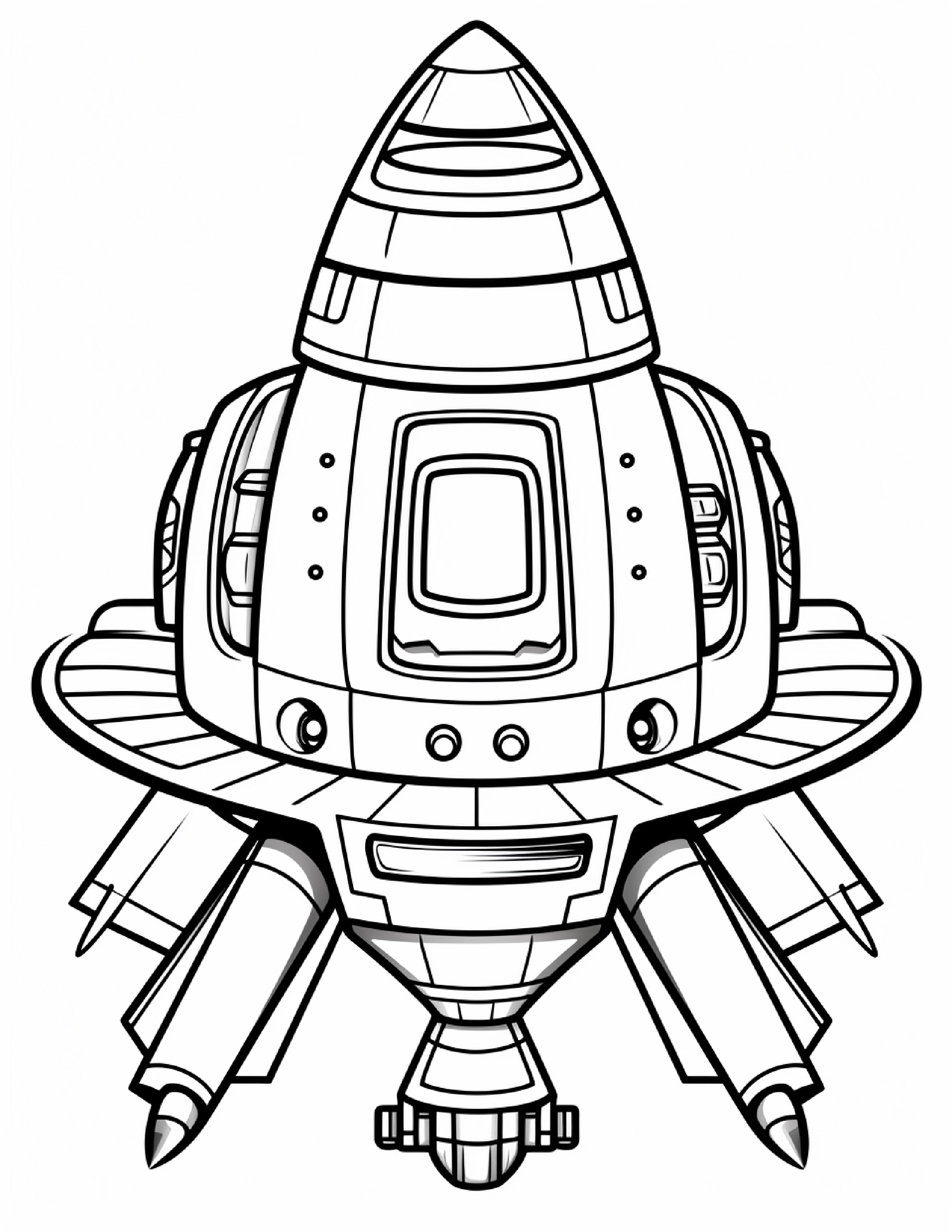 Astronautas para colorir – Viagem espacial para imprimir grátis