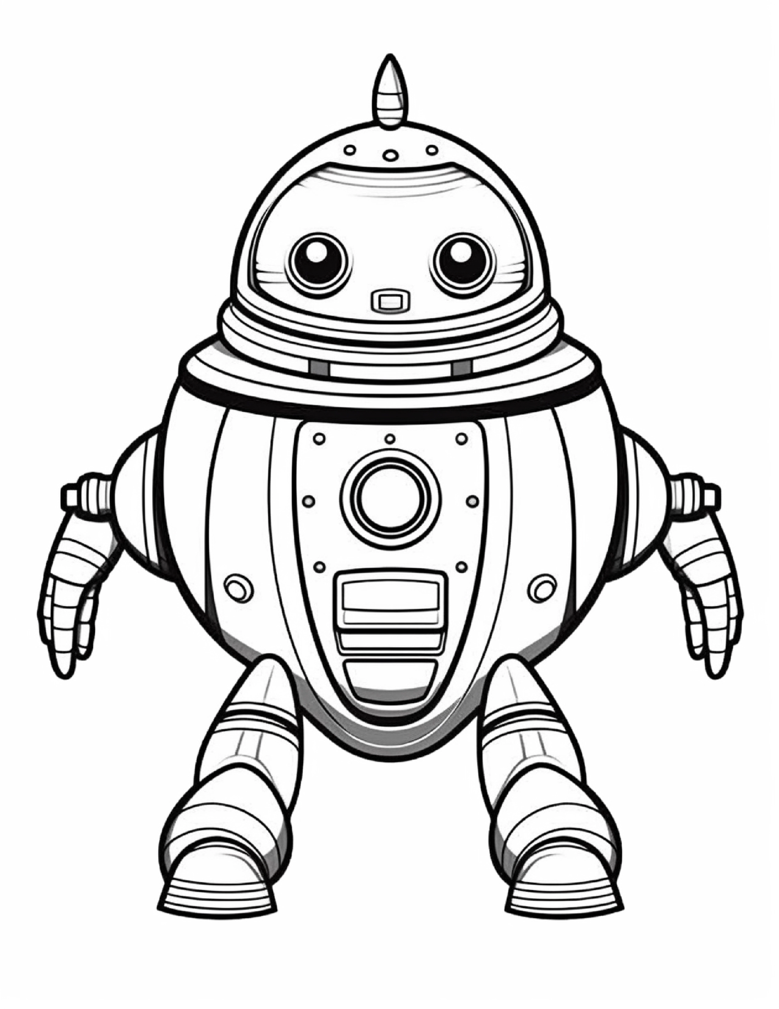 Astronautas para colorir – Viagem espacial para imprimir grátis