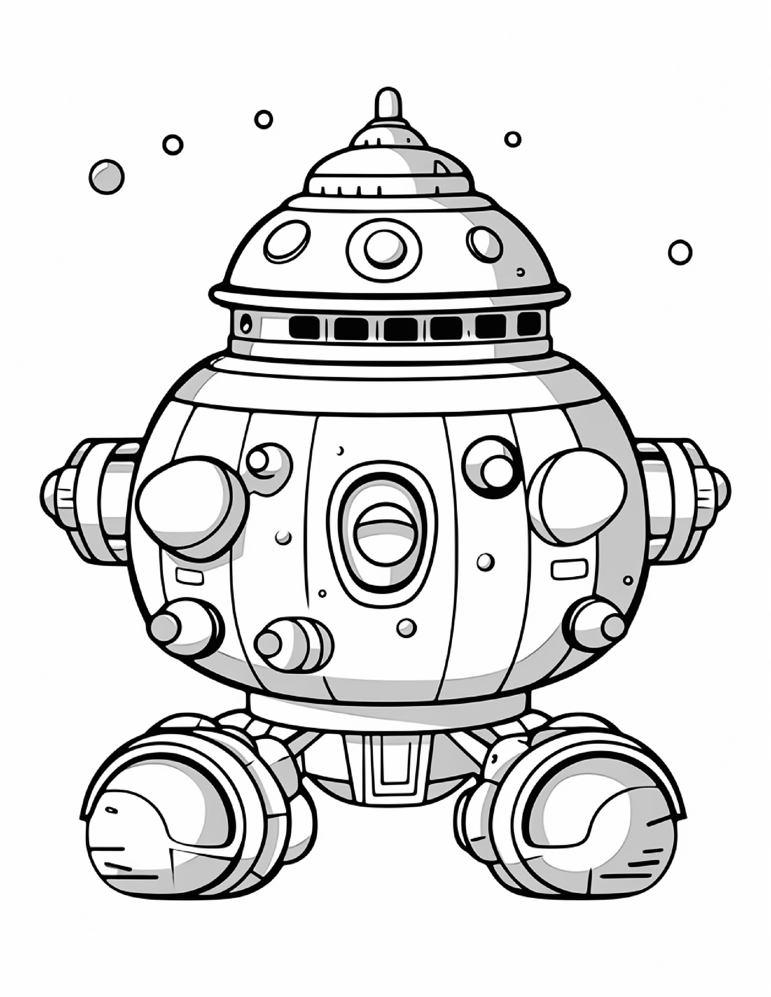 Astronautas para colorir – Viagem espacial para imprimir grátis