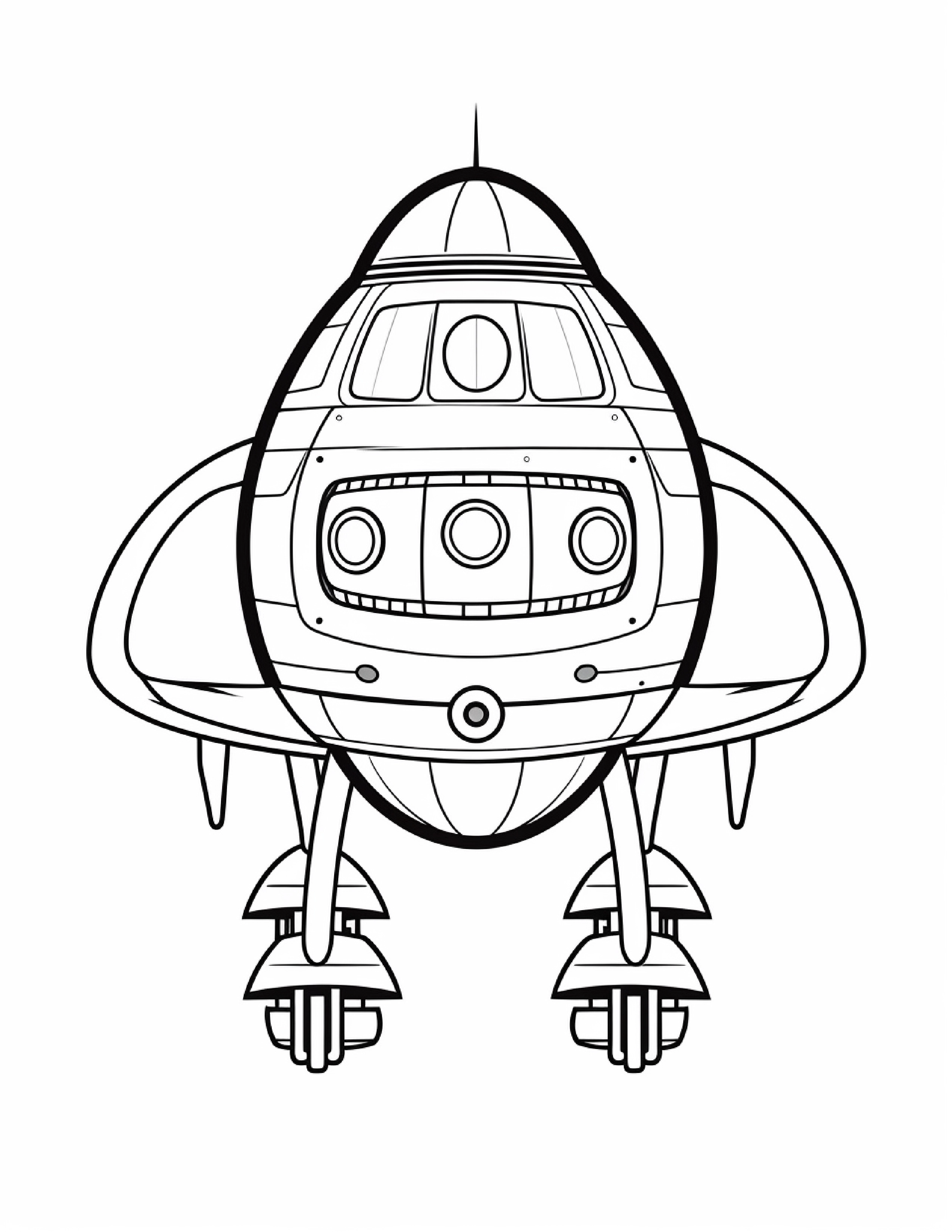 Astronautas para colorir – Viagem espacial para imprimir grátis