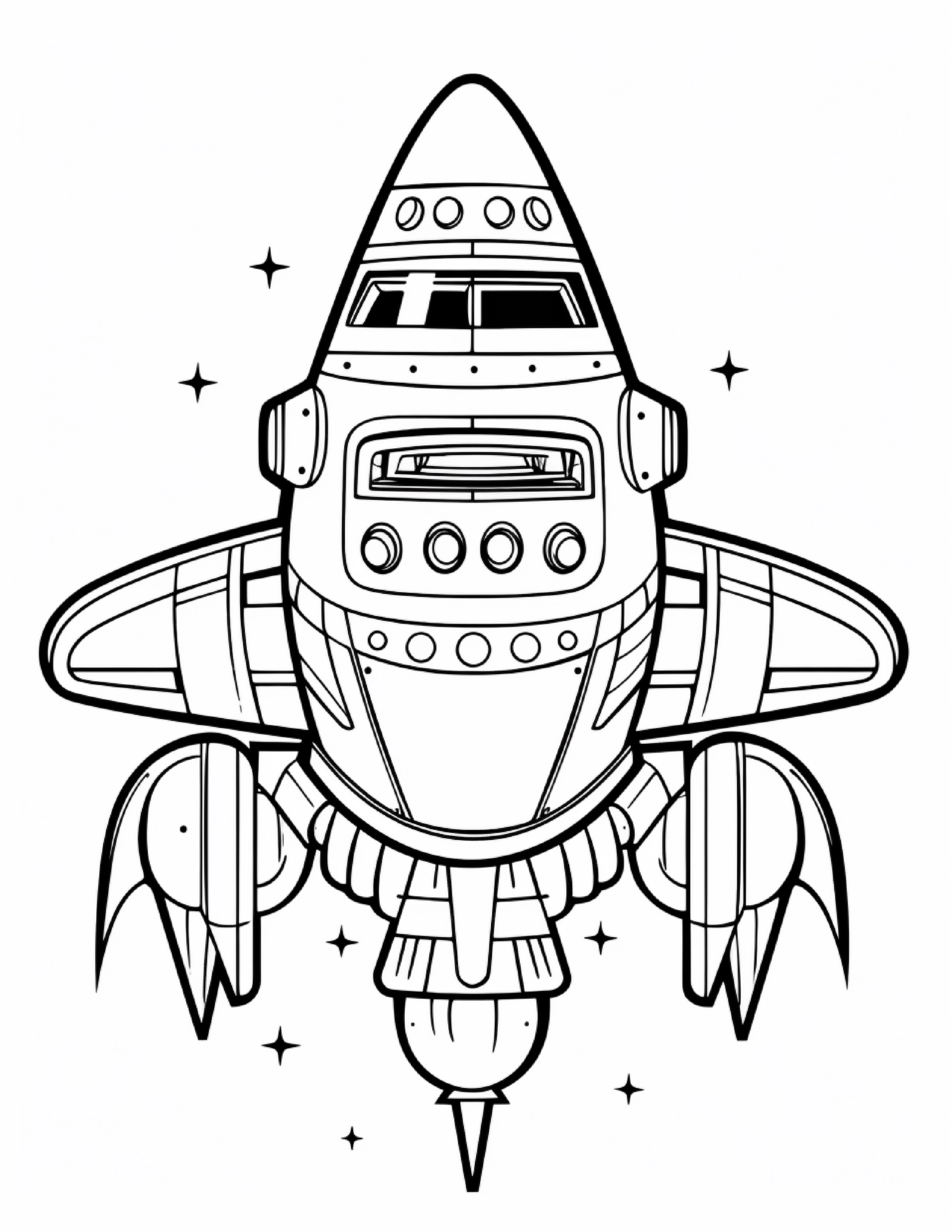 Astronautas para colorir – Viagem espacial para imprimir grátis
