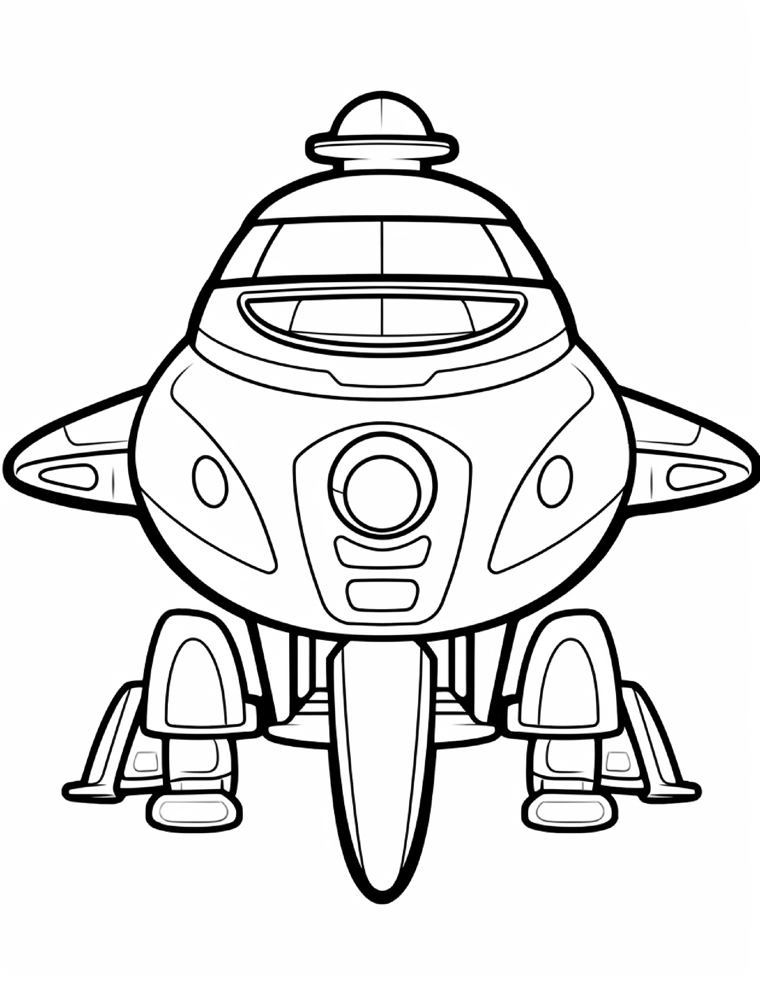 Astronautas para colorir – Viagem espacial para imprimir grátis