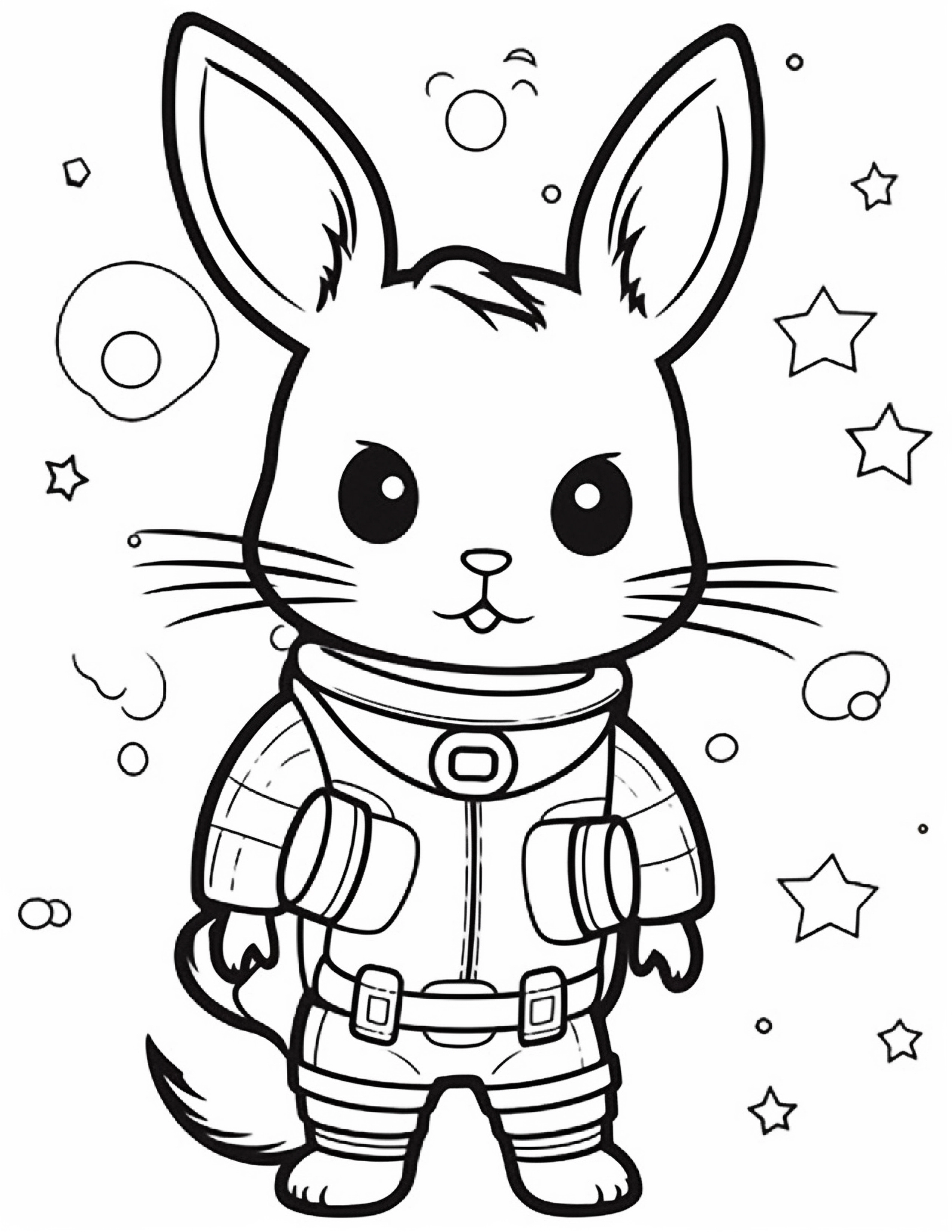 Astronautas para colorir – Viagem espacial para imprimir grátis