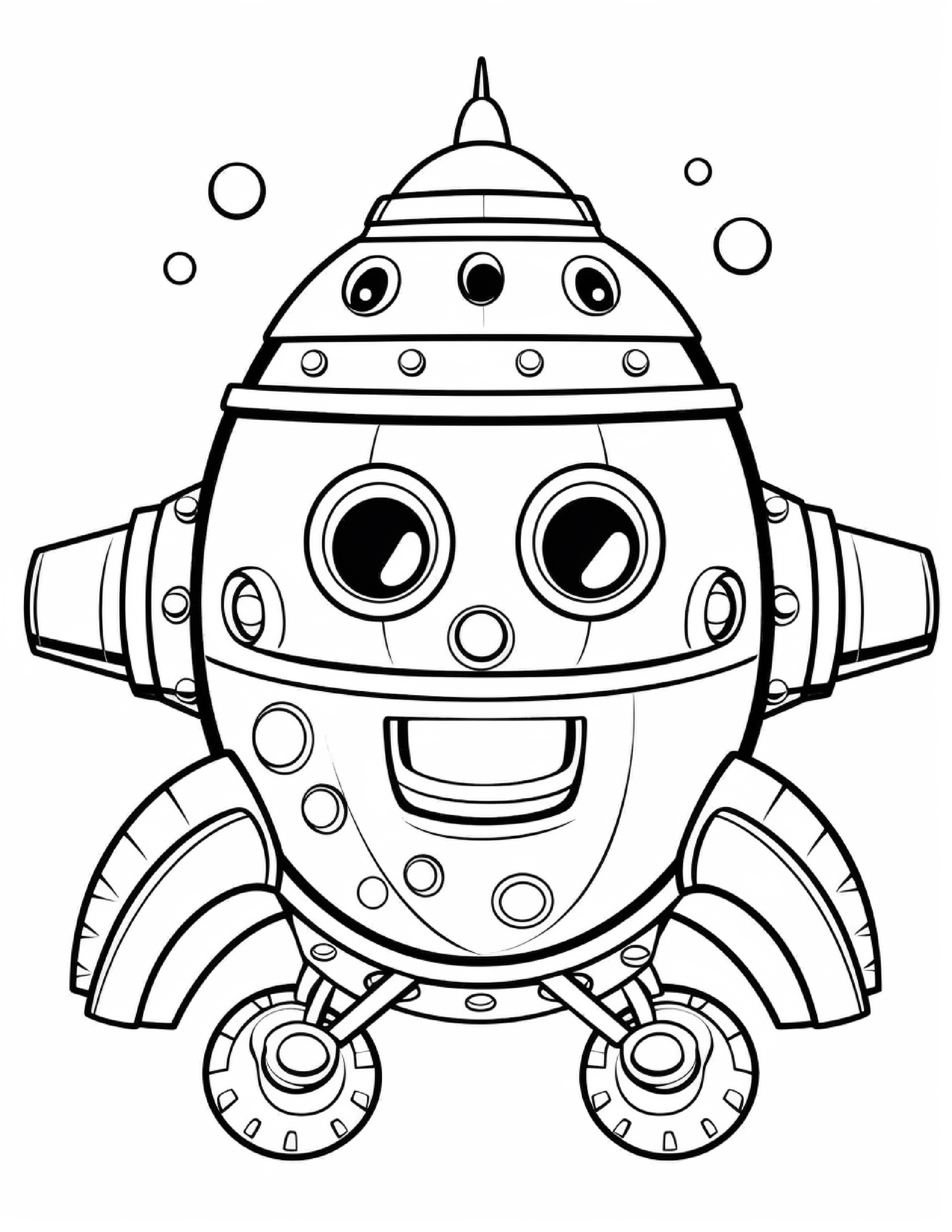 Astronautas para colorir – Viagem espacial para imprimir grátis