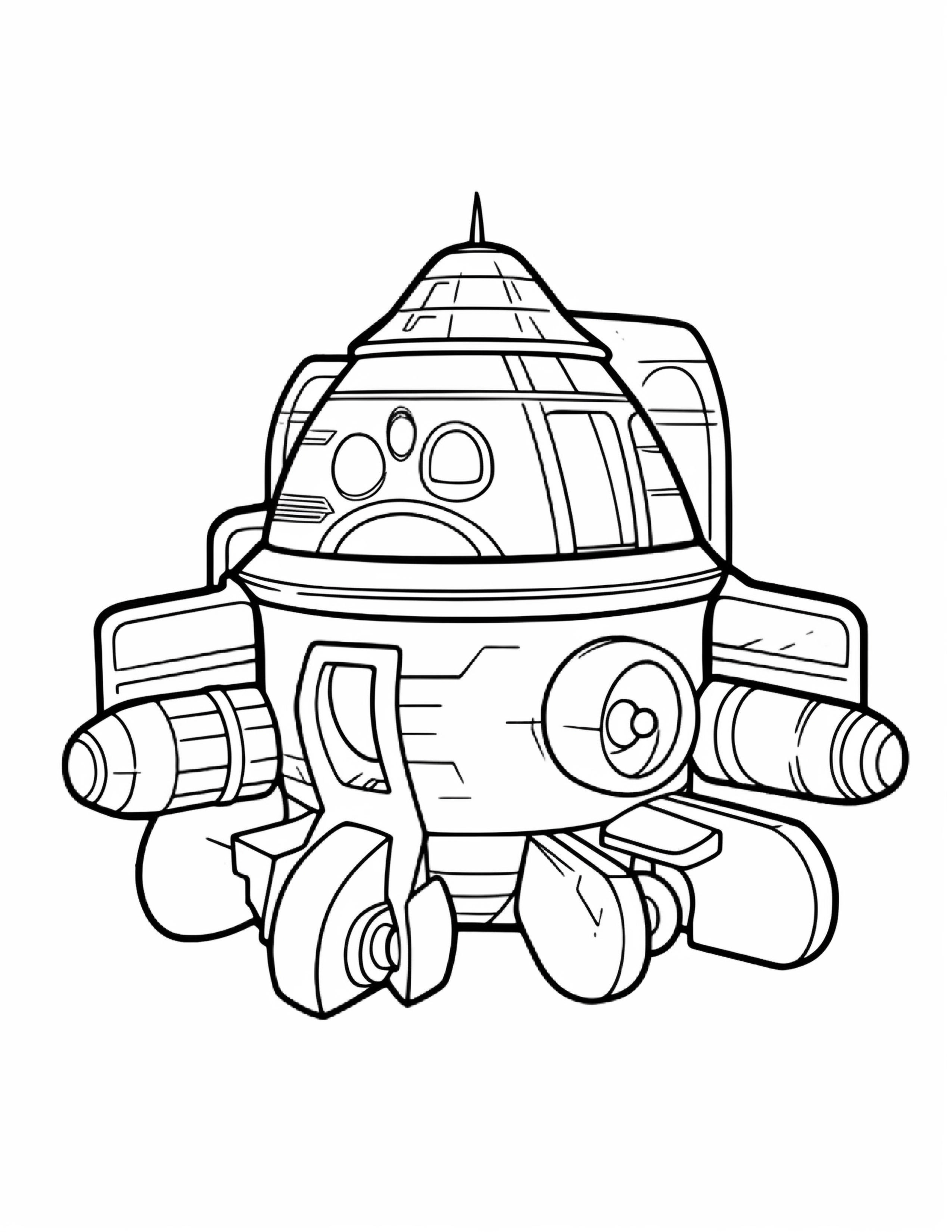 Astronautas para colorir – Viagem espacial para imprimir grátis