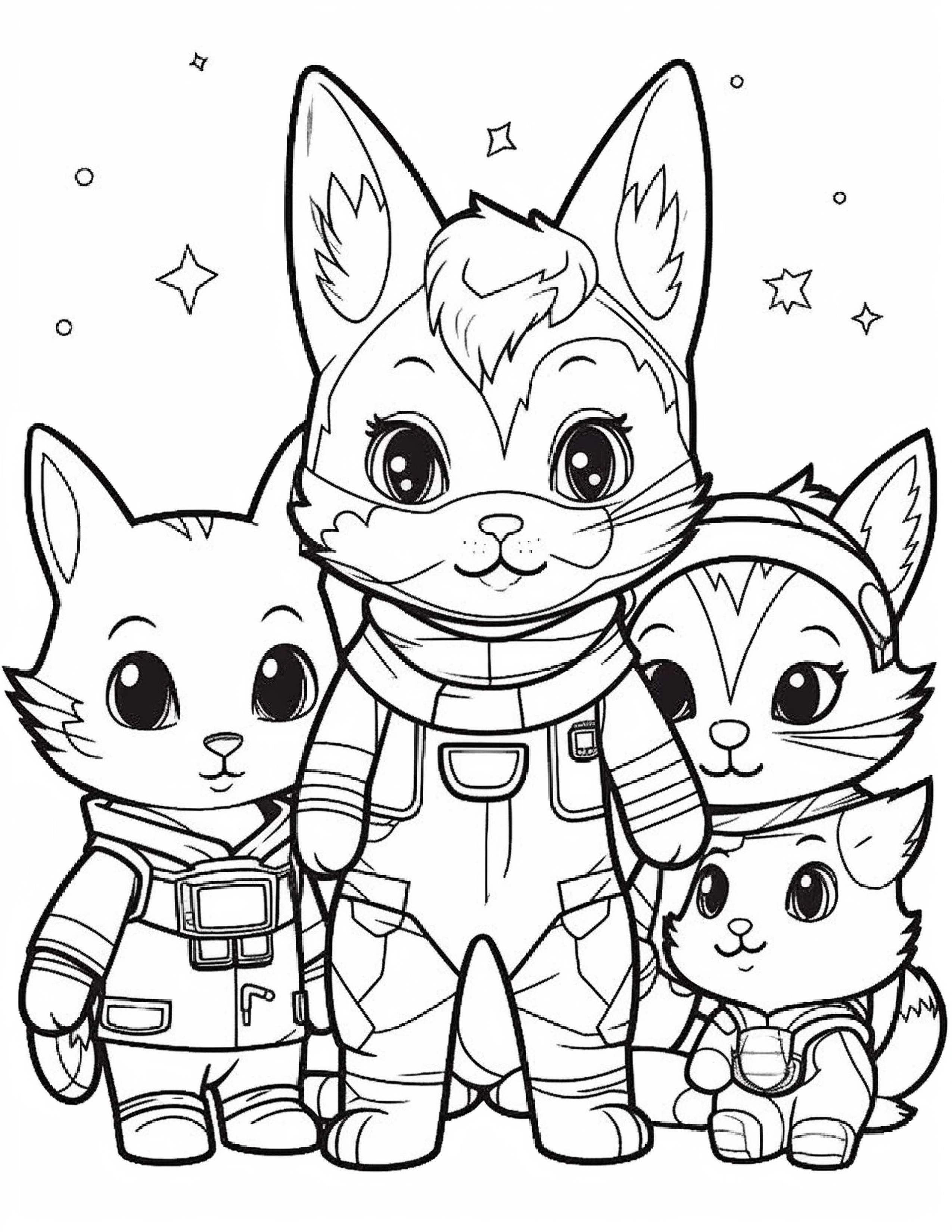 Astronautas para colorir – Viagem espacial para imprimir grátis