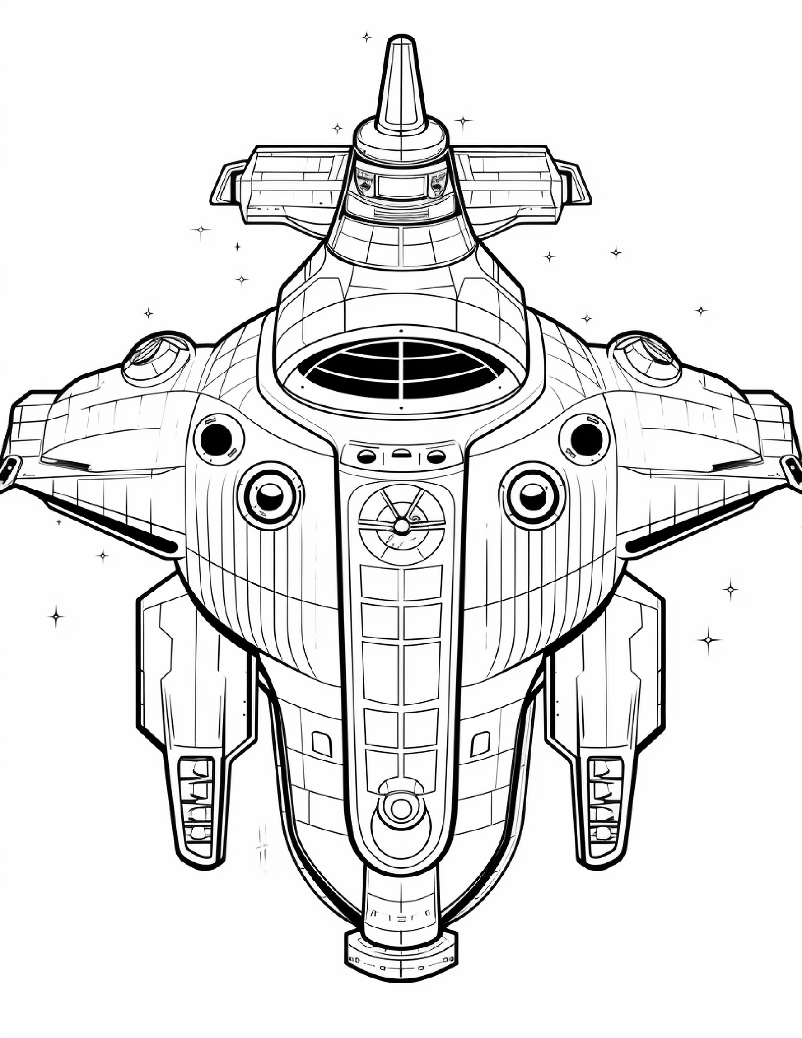 Astronautas para colorir – Viagem espacial para imprimir grátis