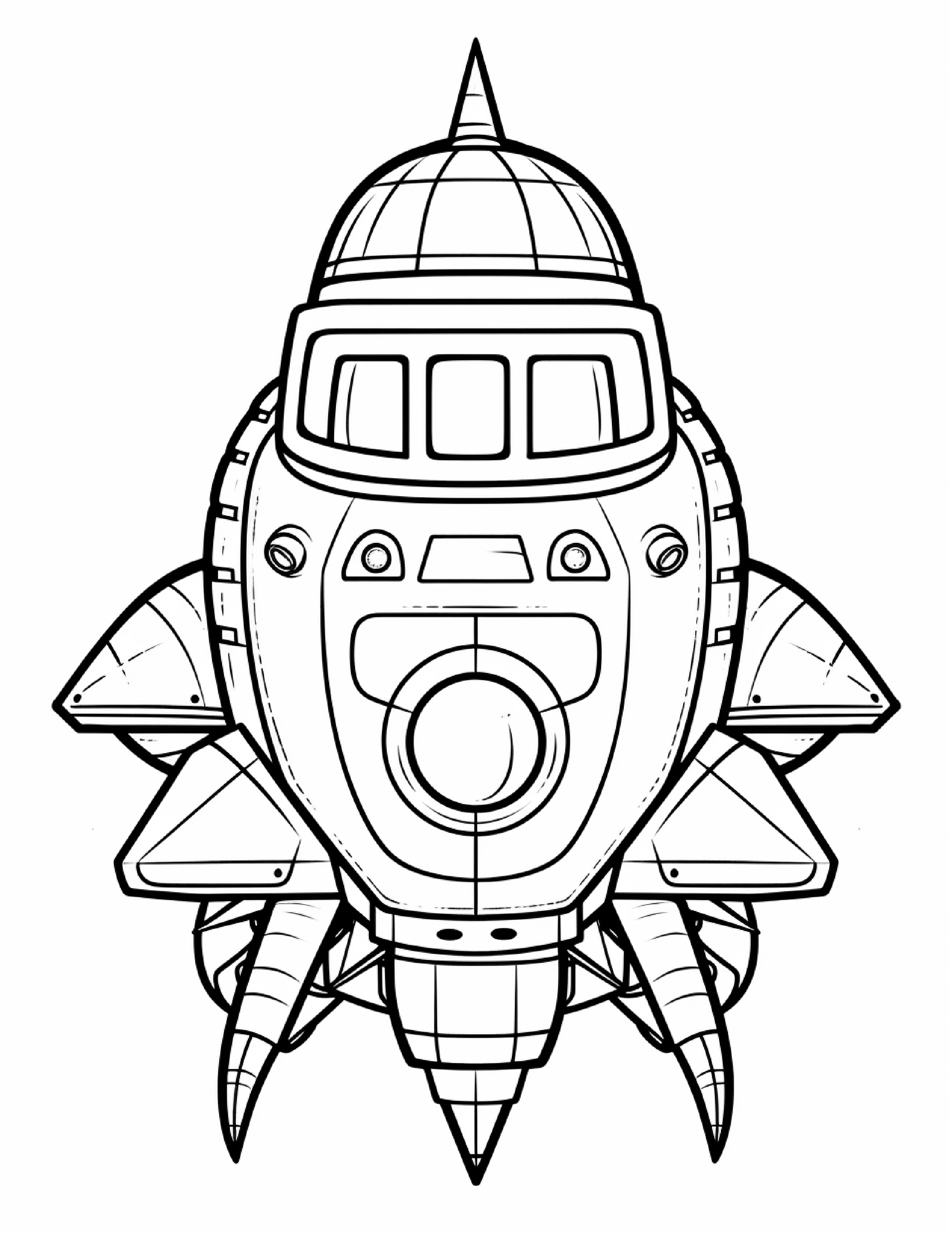 Astronautas para colorir – Viagem espacial para imprimir grátis