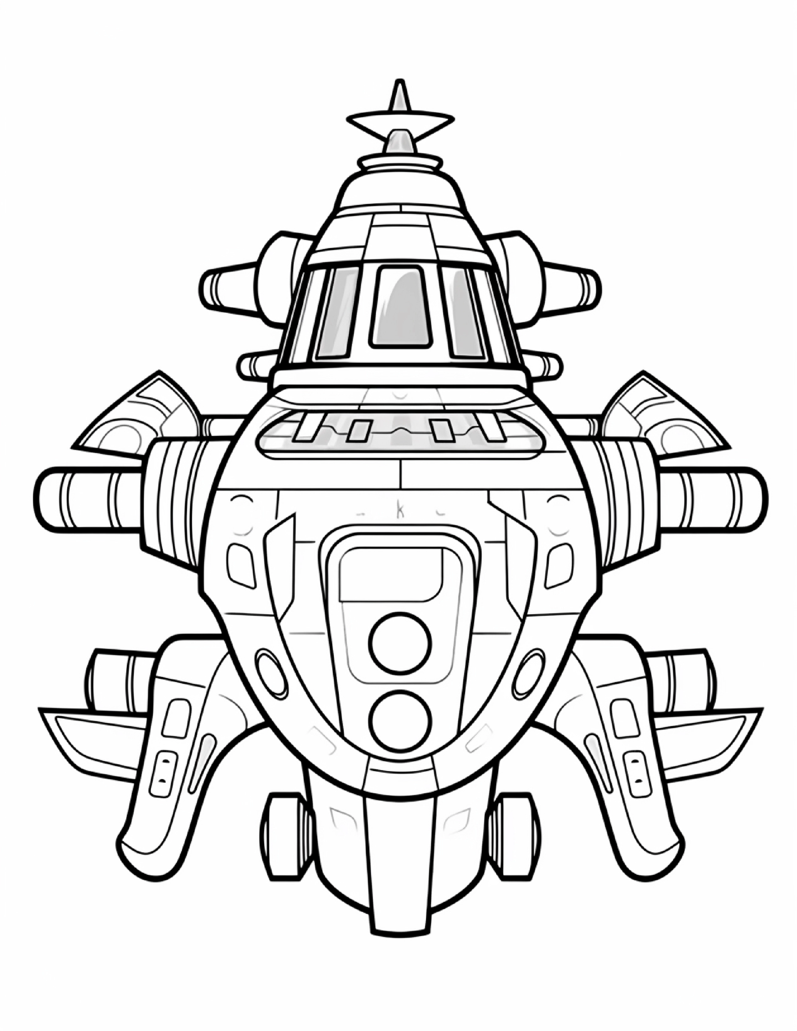 Astronautas para colorir – Viagem espacial para imprimir grátis