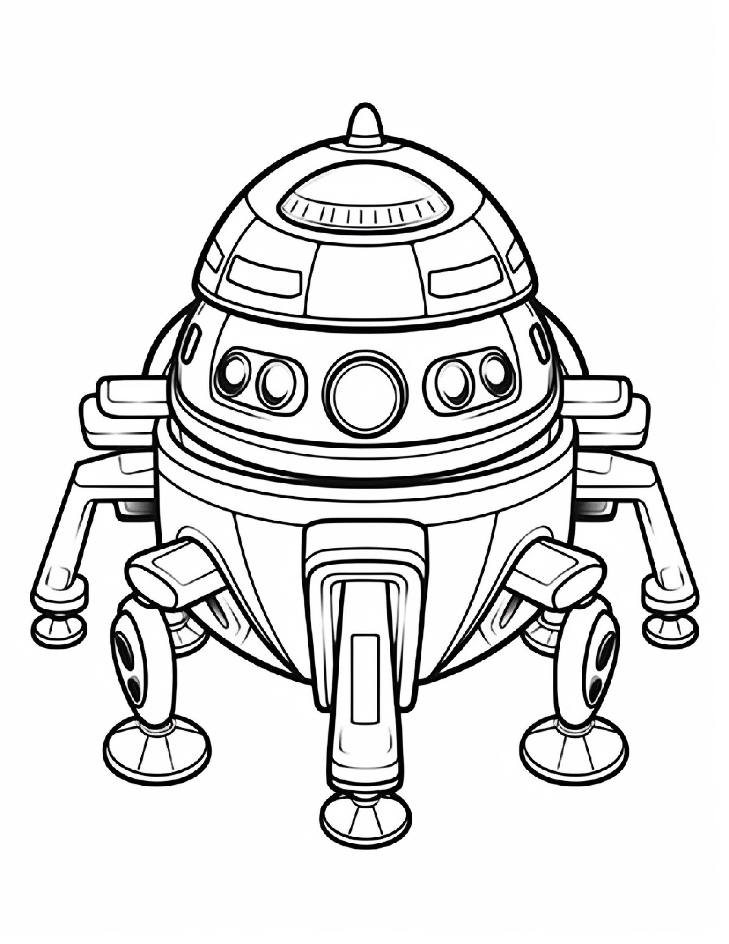 Astronautas para colorir – Viagem espacial para imprimir grátis