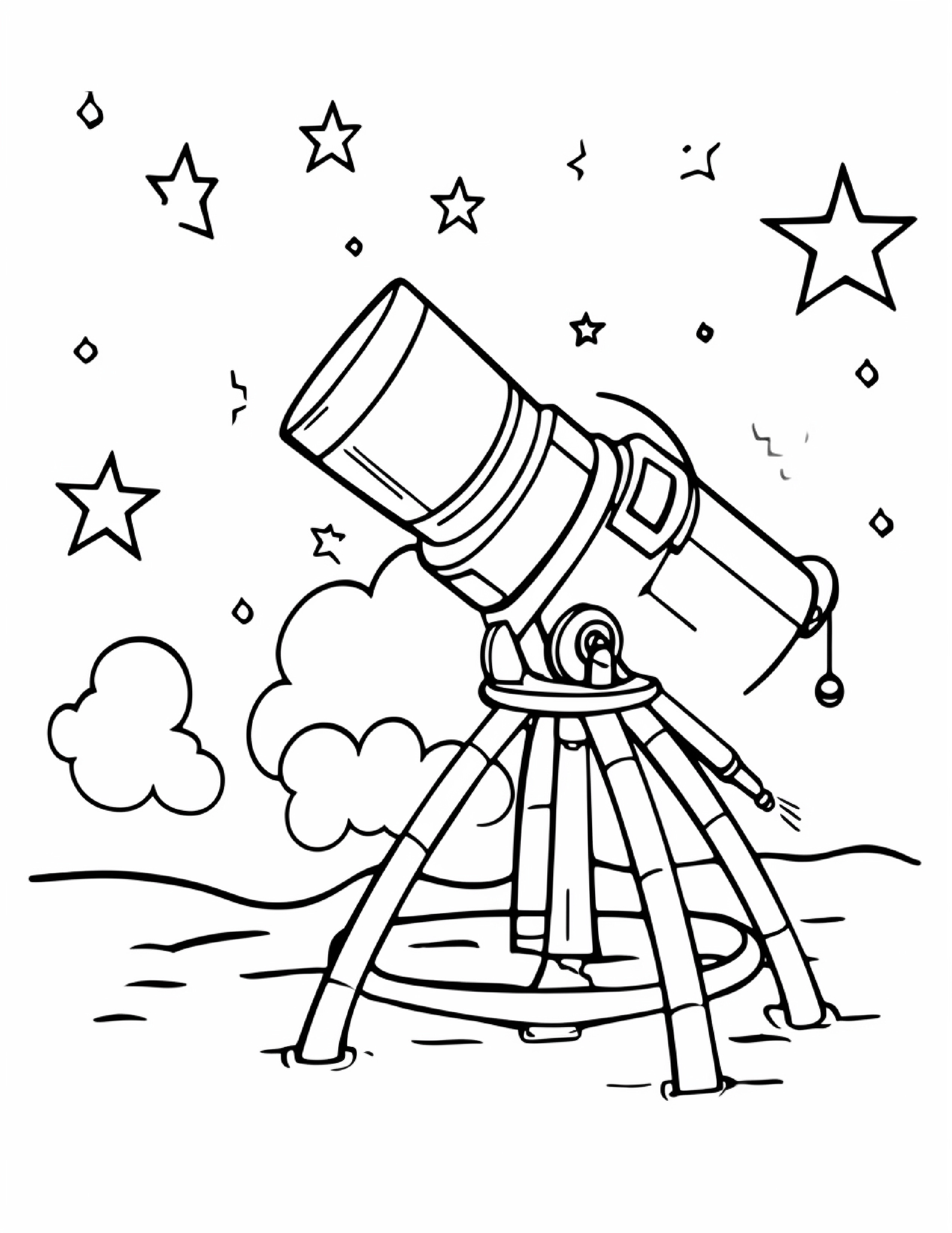 Astronautas para colorir – Viagem espacial para imprimir grátis