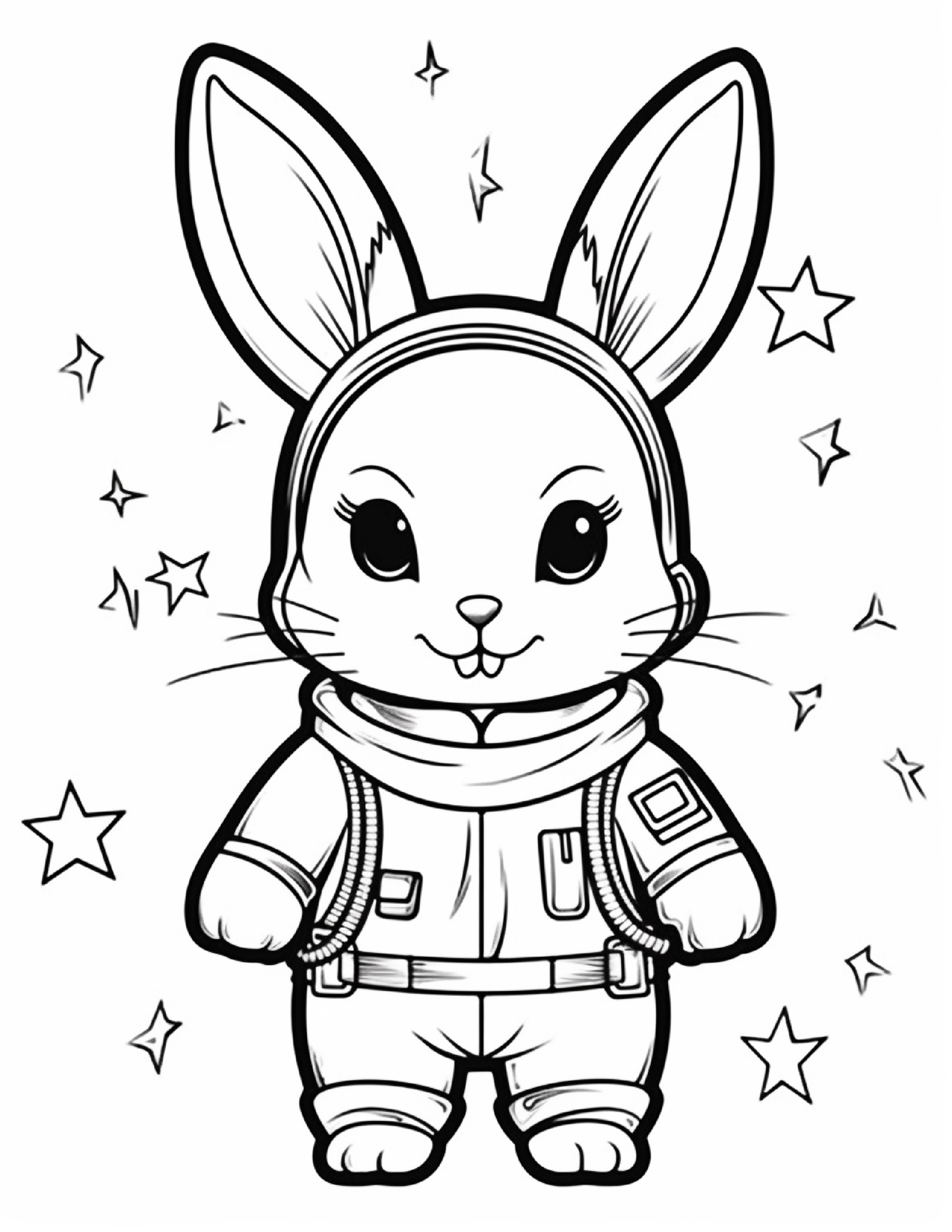 Astronautas para colorir – Viagem espacial para imprimir grátis