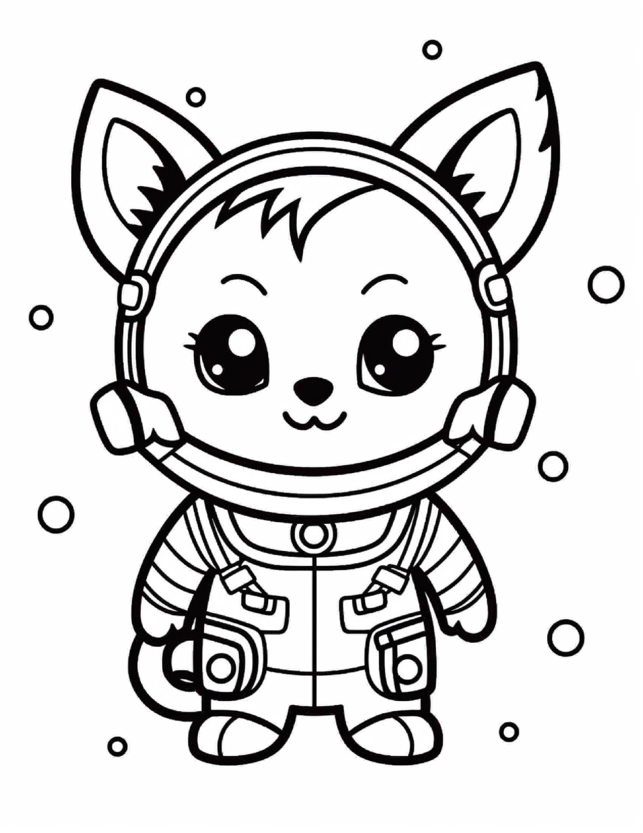 Astronautas para colorir – Viagem espacial para imprimir grátis