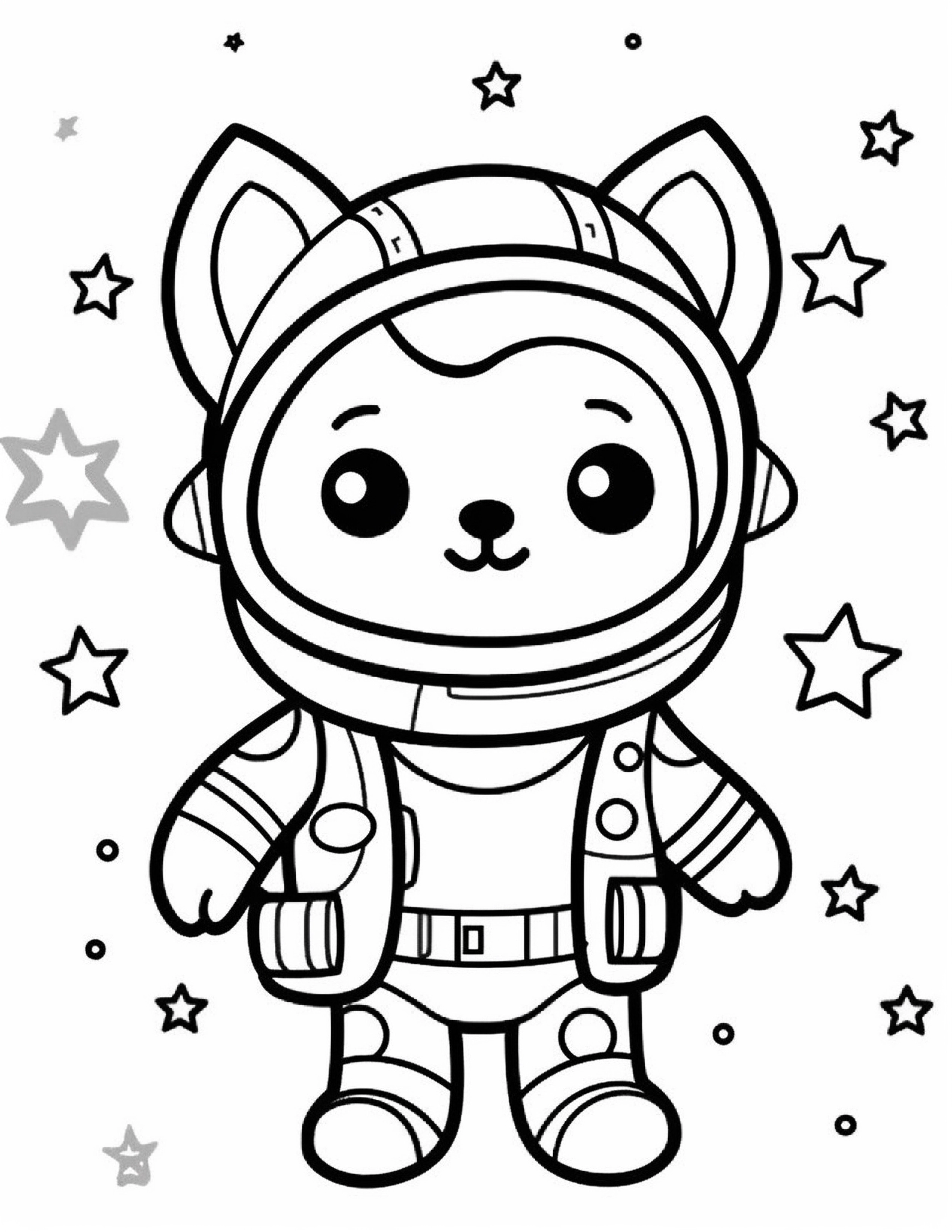 Astronautas para colorir – Viagem espacial para imprimir grátis