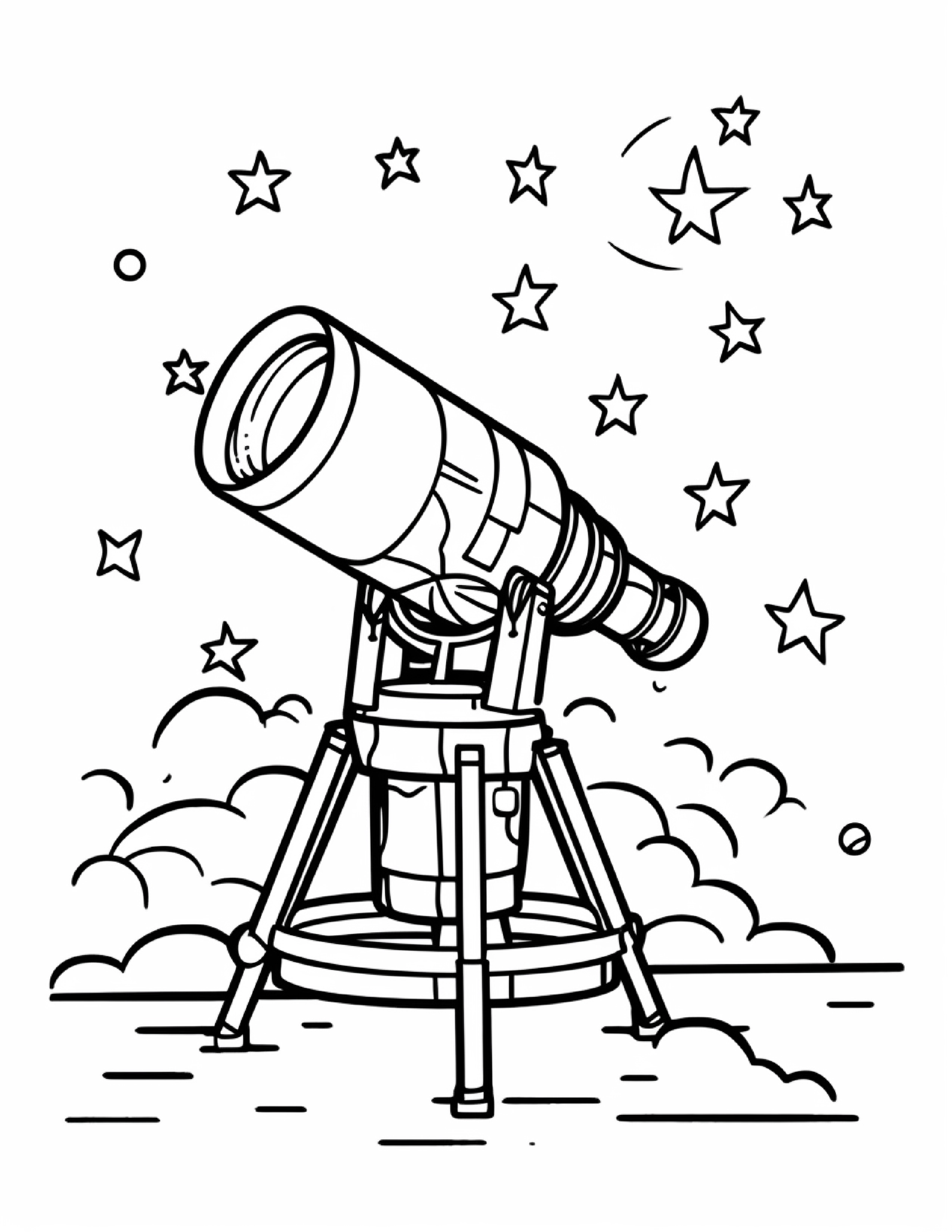 Astronautas para colorir – Viagem espacial para imprimir grátis