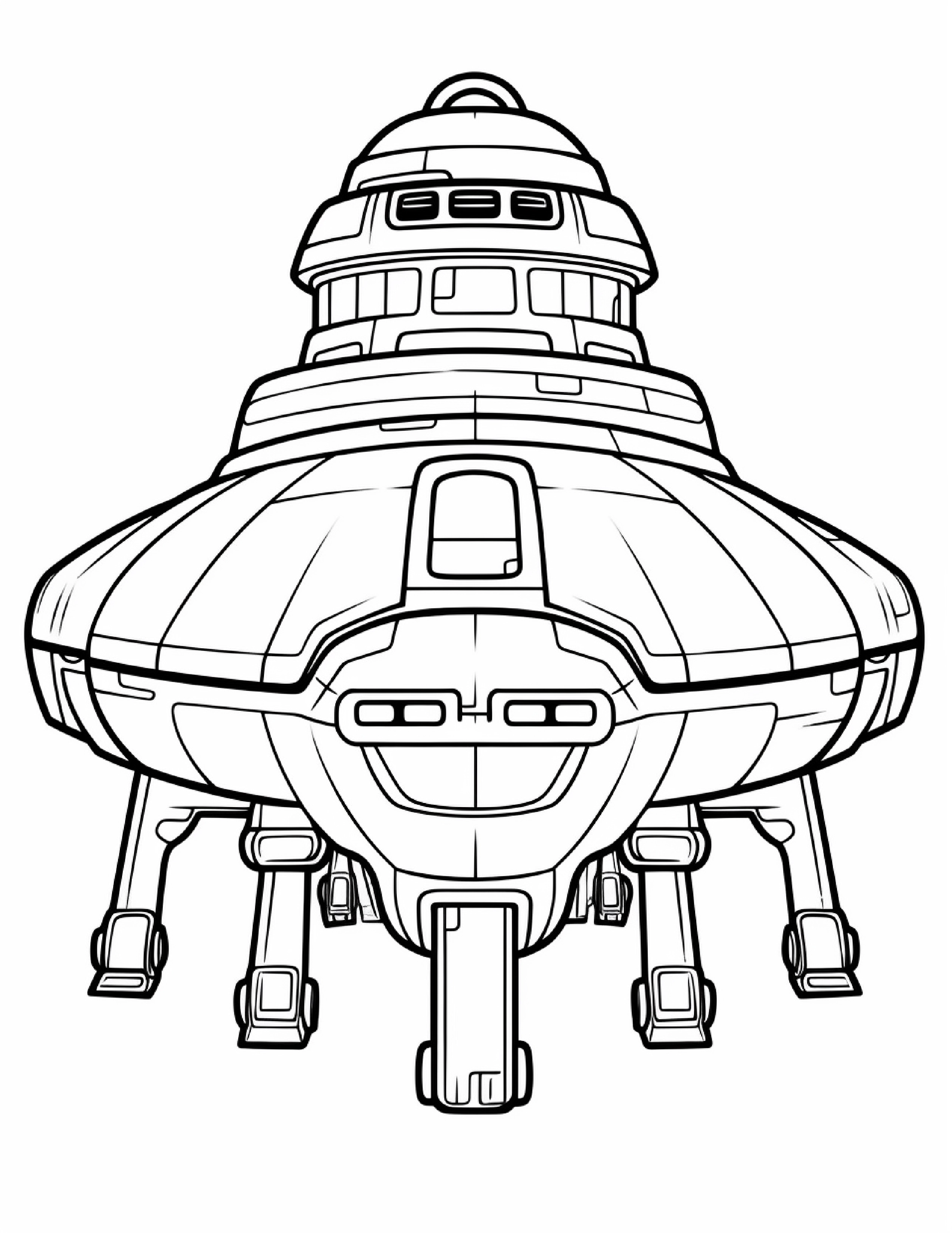Astronautas para colorir – Viagem espacial para imprimir grátis