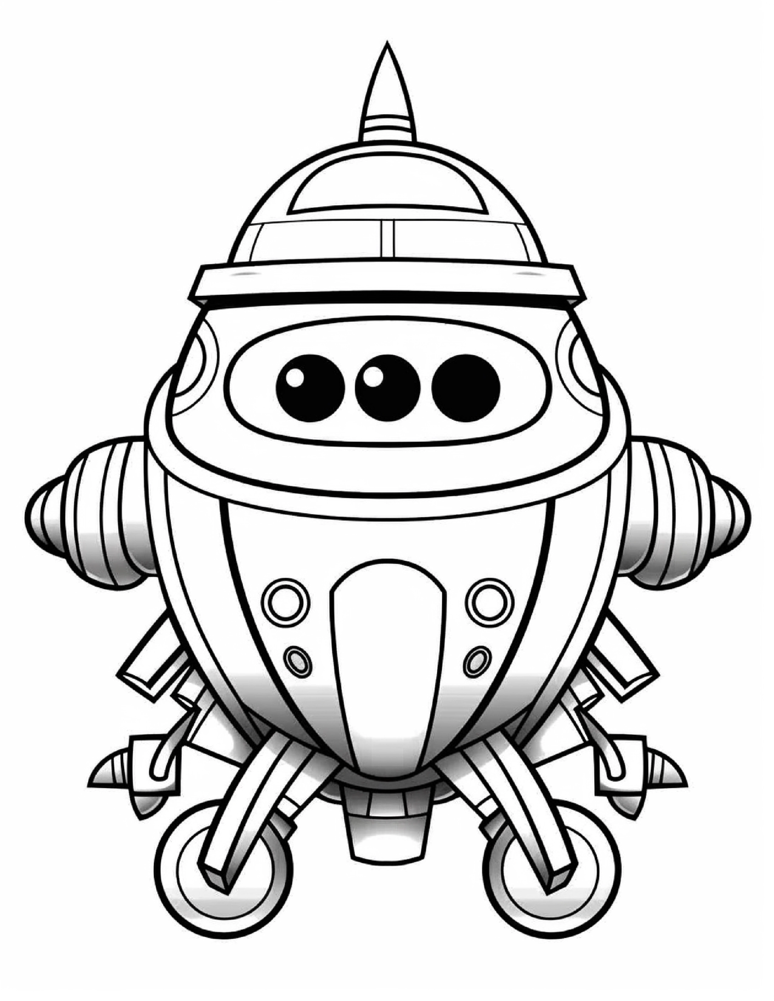 Astronautas para colorir – Viagem espacial para imprimir grátis