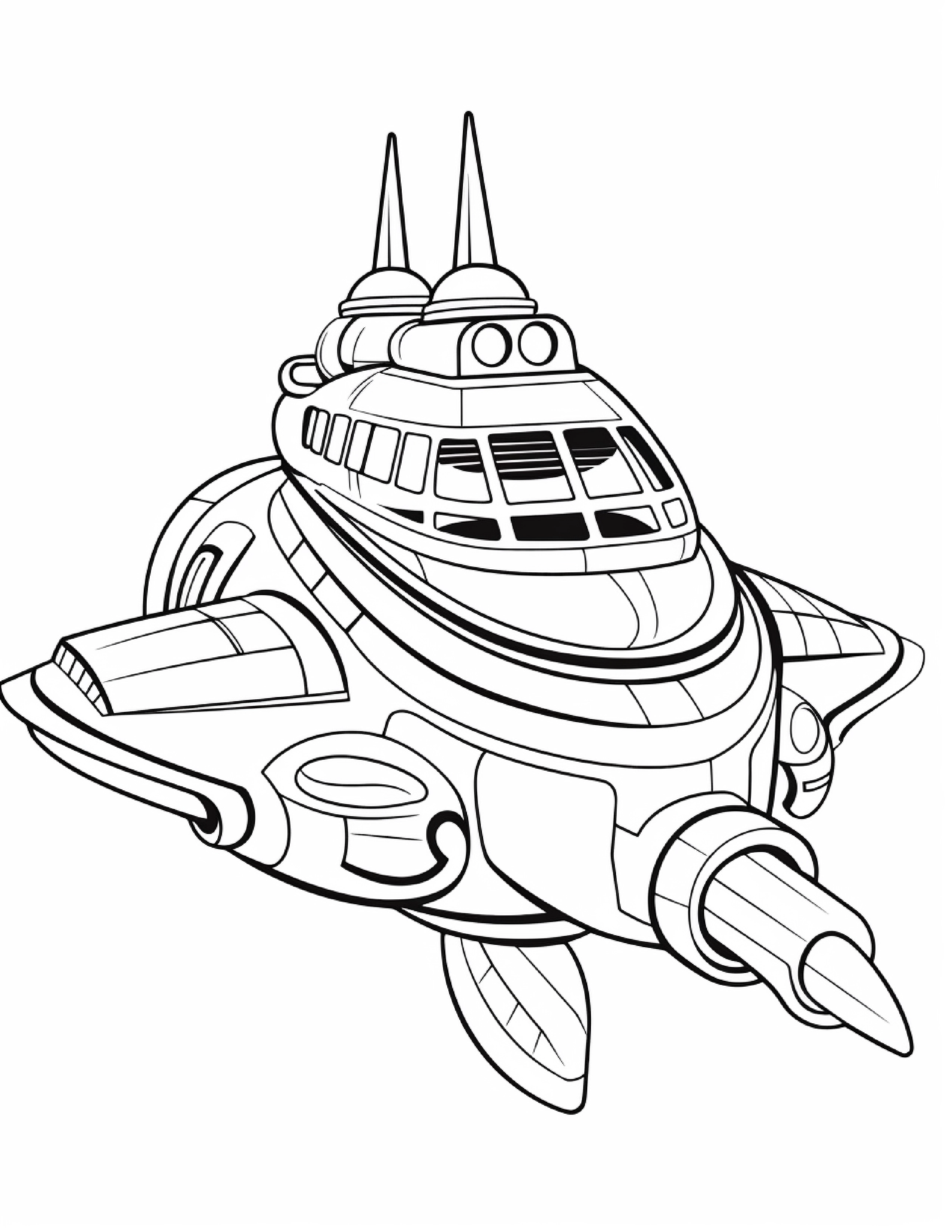 Astronautas para colorir – Viagem espacial para imprimir grátis