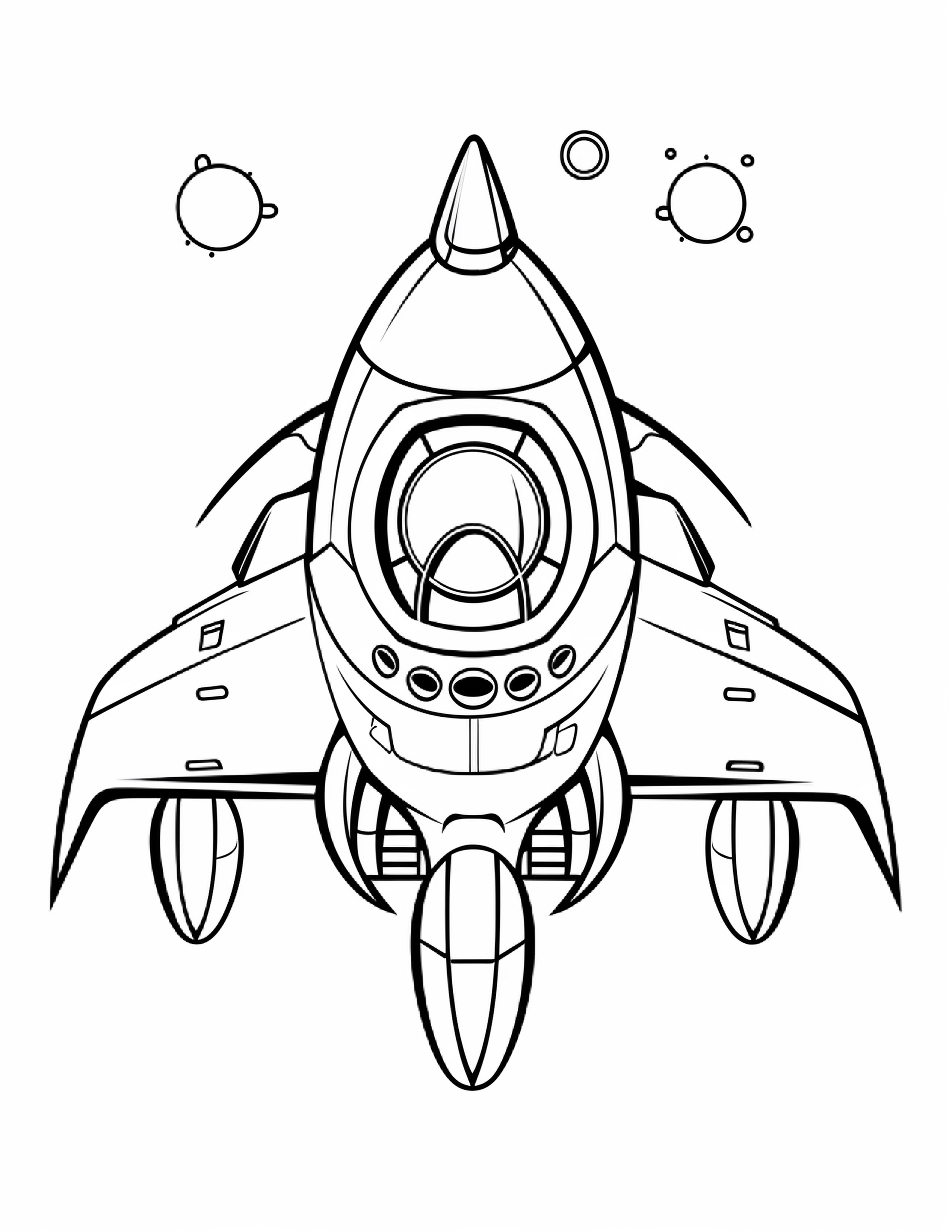 Astronautas para colorir – Viagem espacial para imprimir grátis