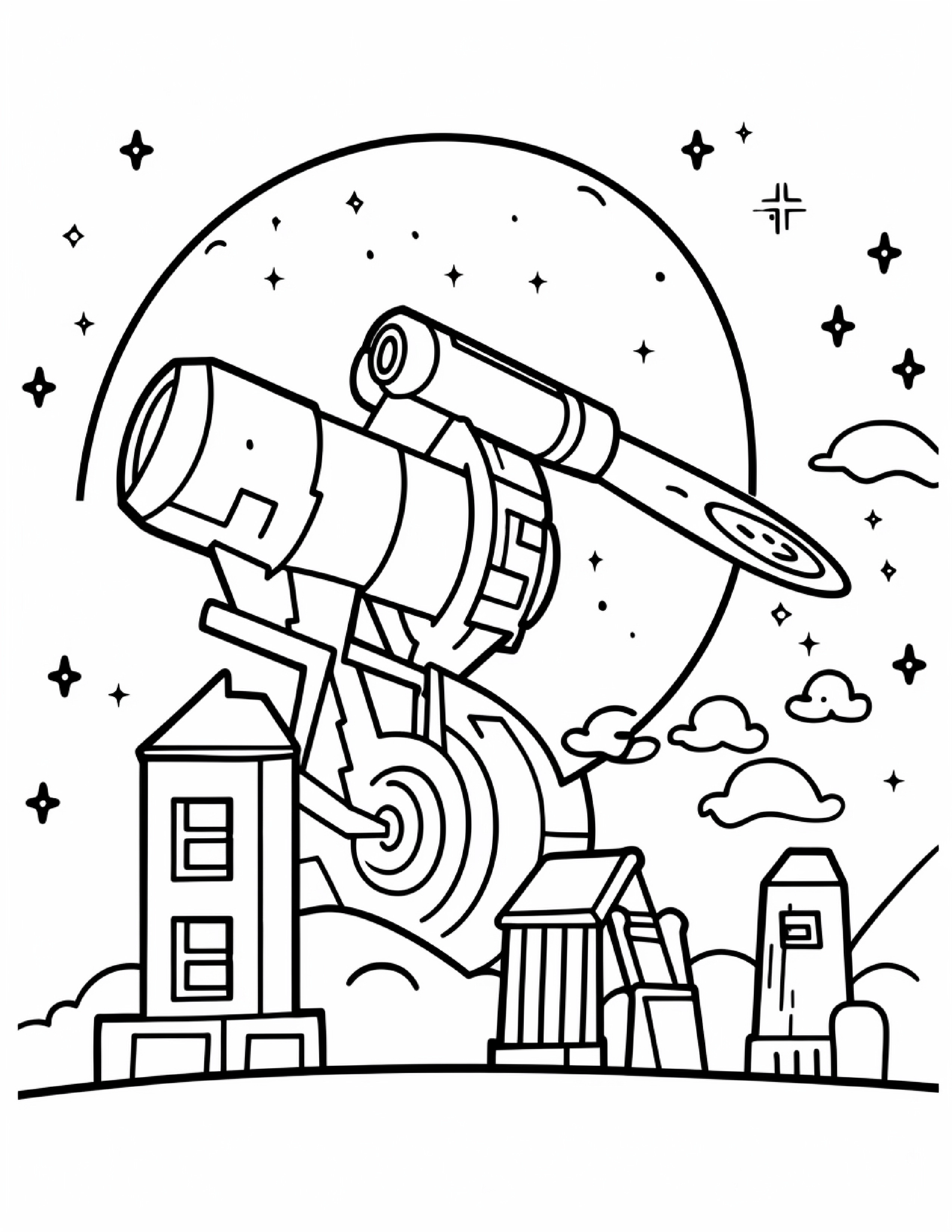 Astronautas para colorir – Viagem espacial para imprimir grátis