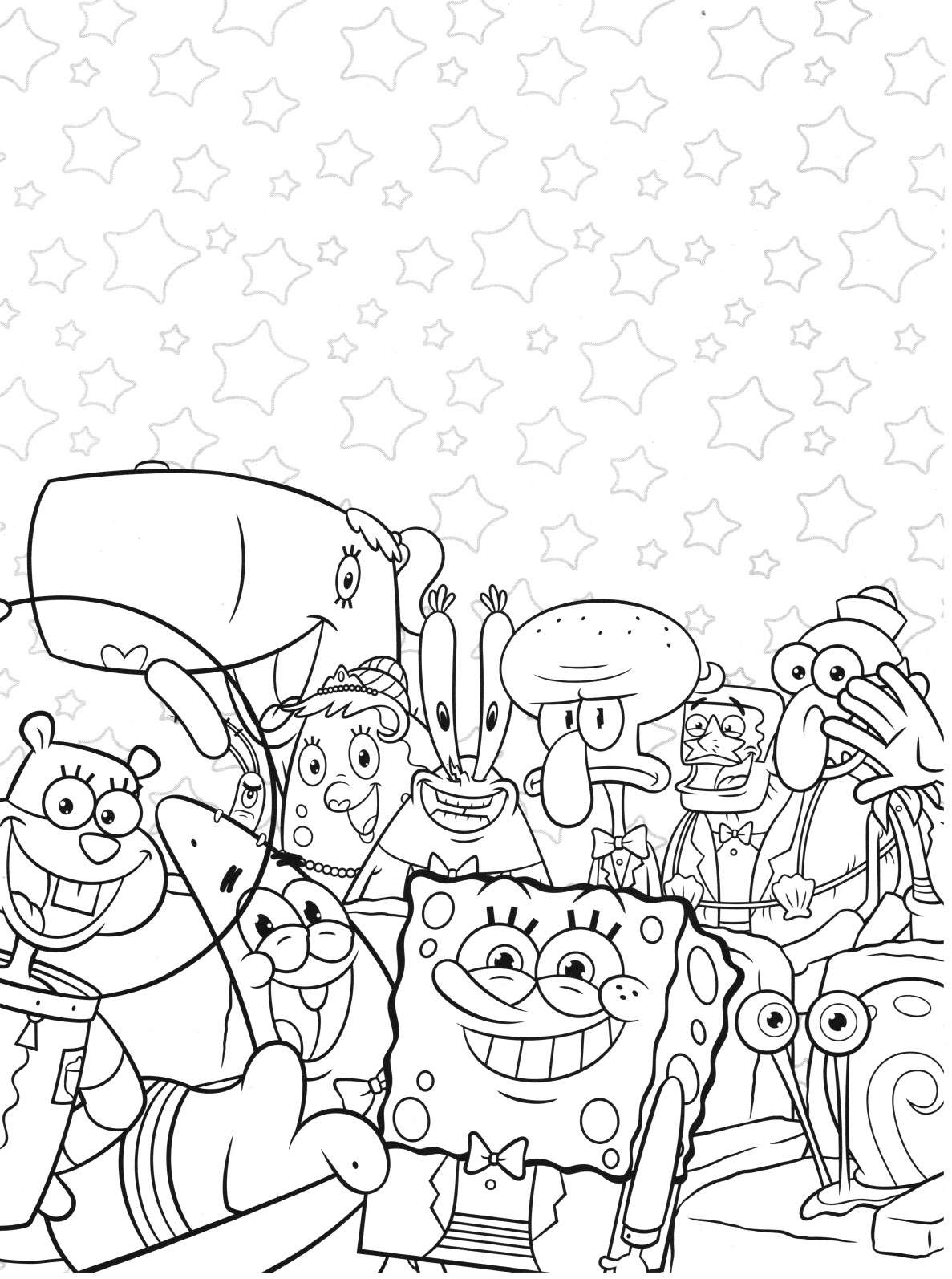Bob Esponja para colorir – Desenhos do Bob Esponja e Patrick para imprimir grátis