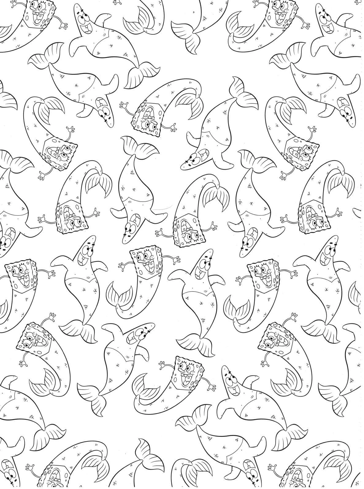 Bob Esponja para colorir – Desenhos do Bob Esponja e Patrick para imprimir grátis