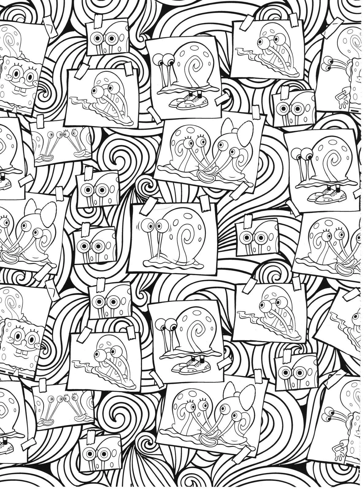 Bob Esponja para colorir – Desenhos do Bob Esponja e Patrick para imprimir grátis