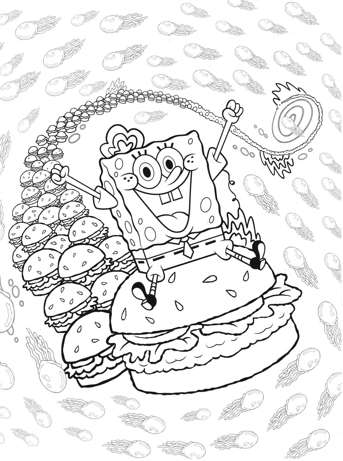 Bob Esponja para colorir – Desenhos do Bob Esponja e Patrick para imprimir grátis