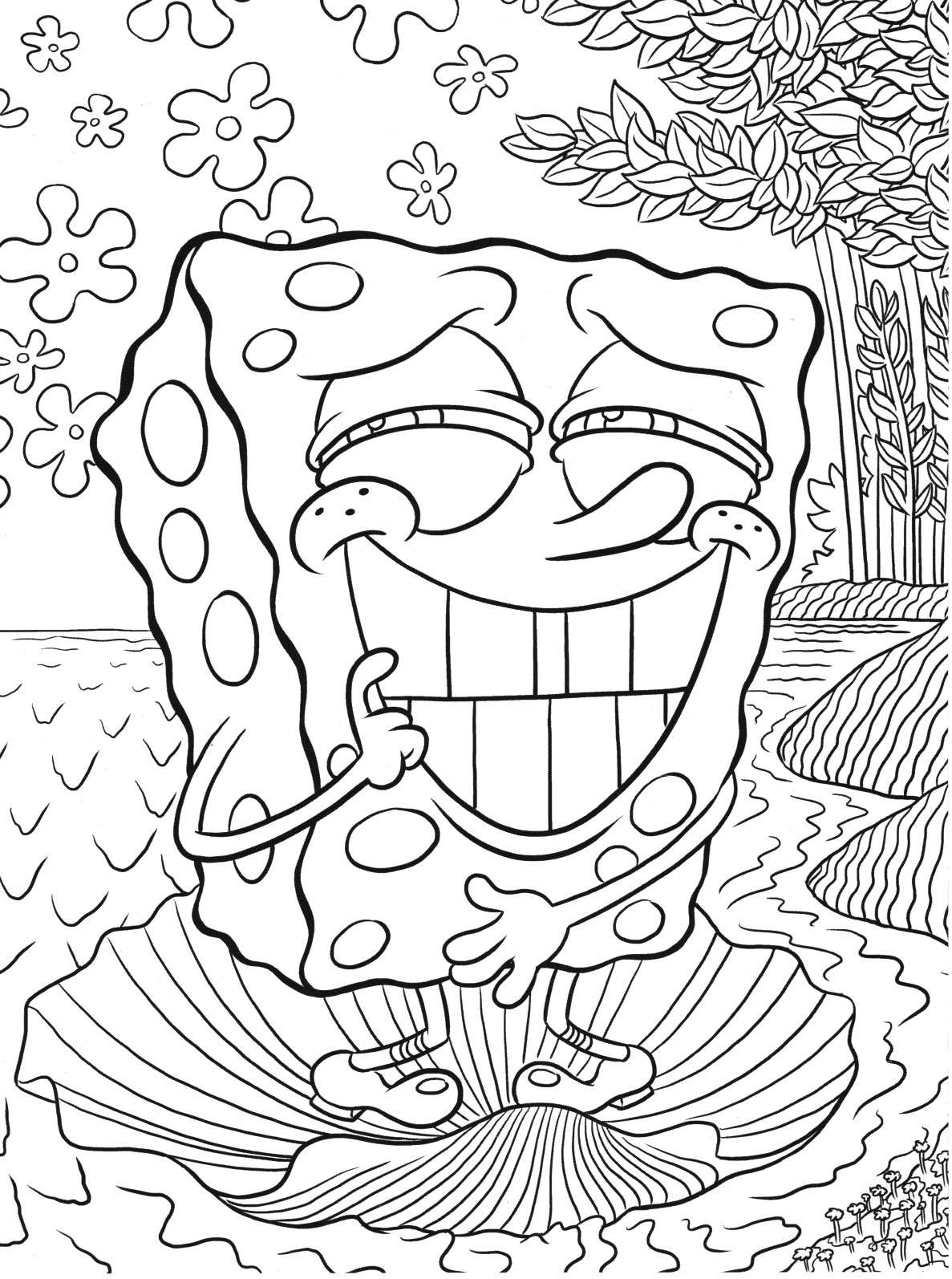 Bob Esponja para colorir – Desenhos do Bob Esponja e Patrick para imprimir grátis
