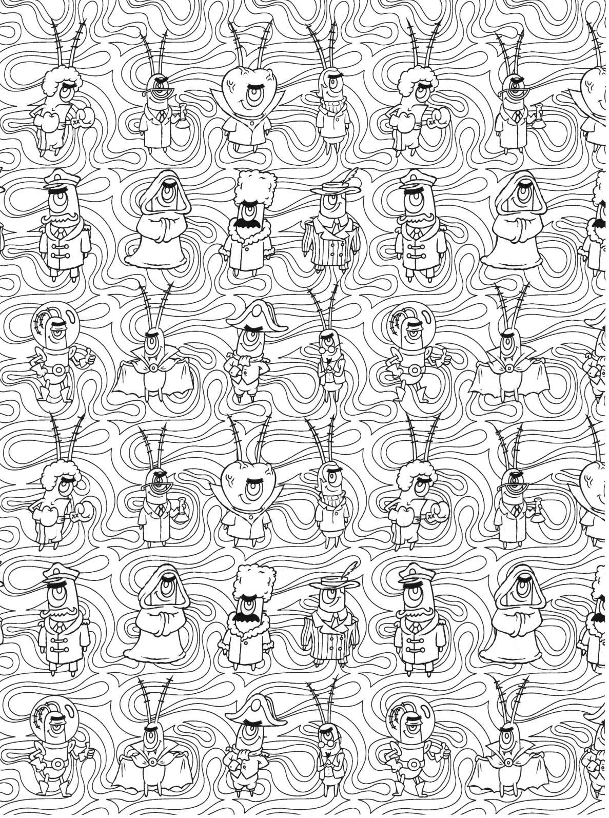 Bob Esponja para colorir – Desenhos do Bob Esponja e Patrick para imprimir grátis