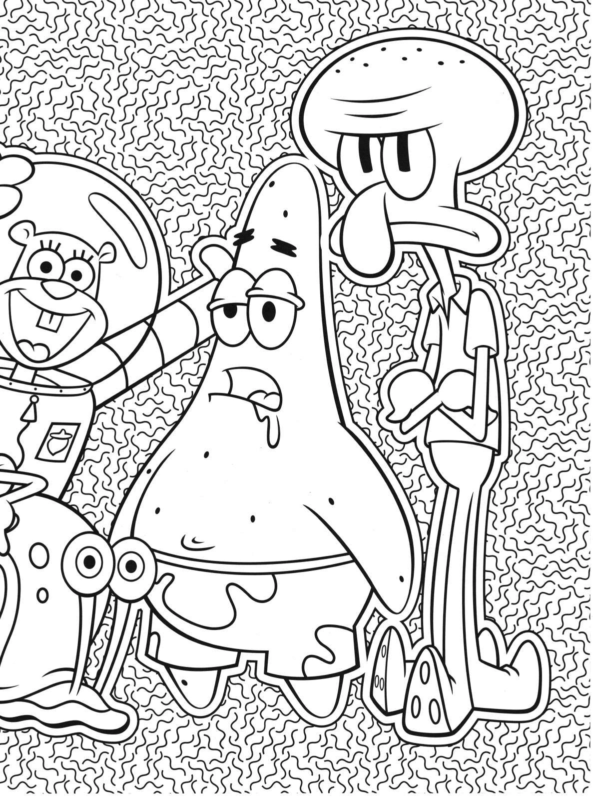 Bob Esponja para colorir – Desenhos do Bob Esponja e Patrick para imprimir grátis