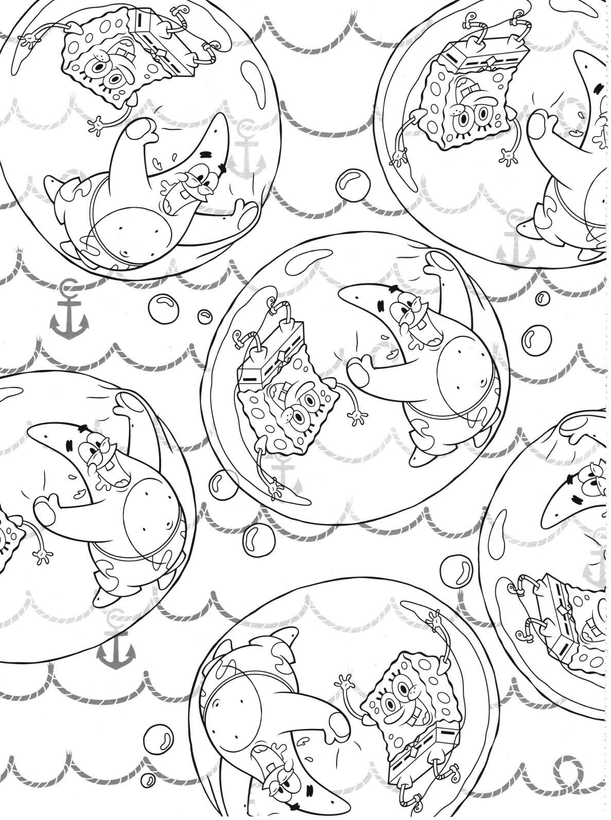 Bob Esponja para colorir – Desenhos do Bob Esponja e Patrick para imprimir grátis