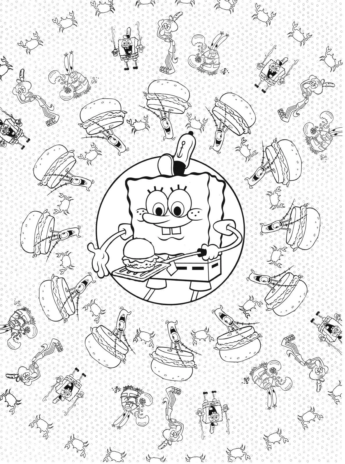 Bob Esponja para colorir – Desenhos do Bob Esponja e Patrick para imprimir grátis