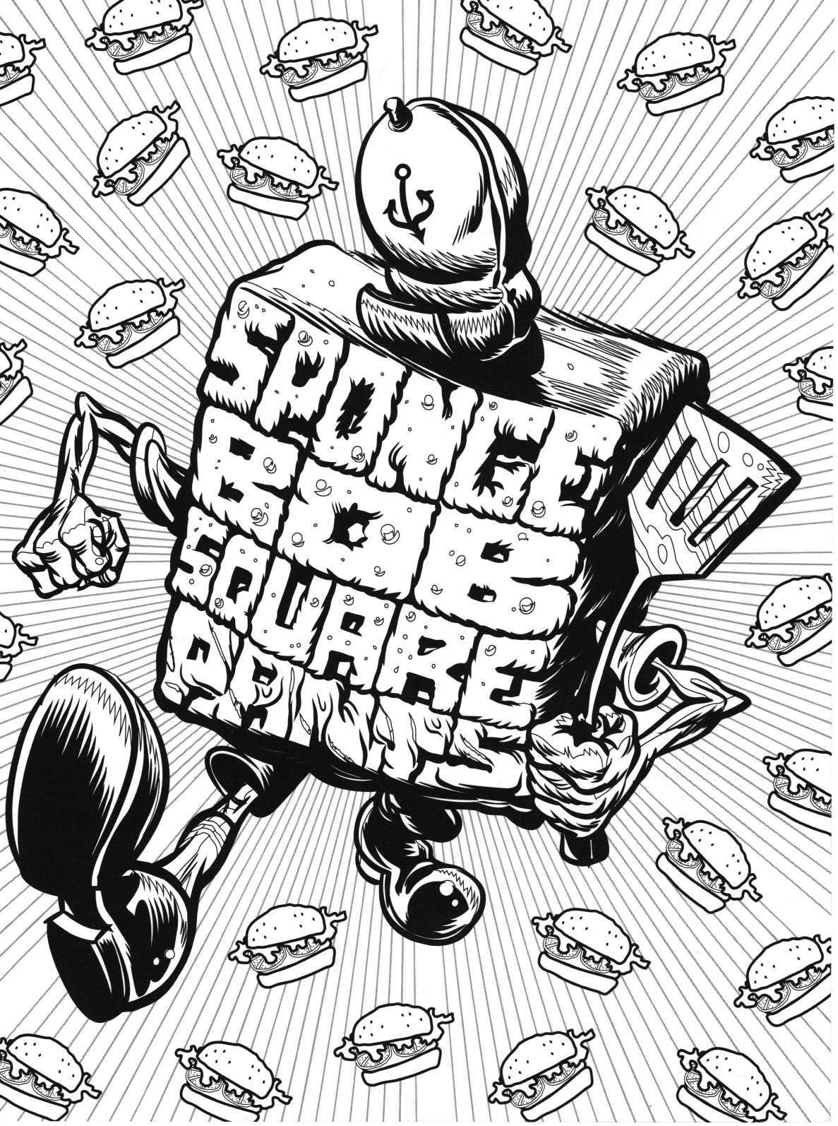 Bob Esponja para colorir – Desenhos do Bob Esponja e Patrick para imprimir grátis