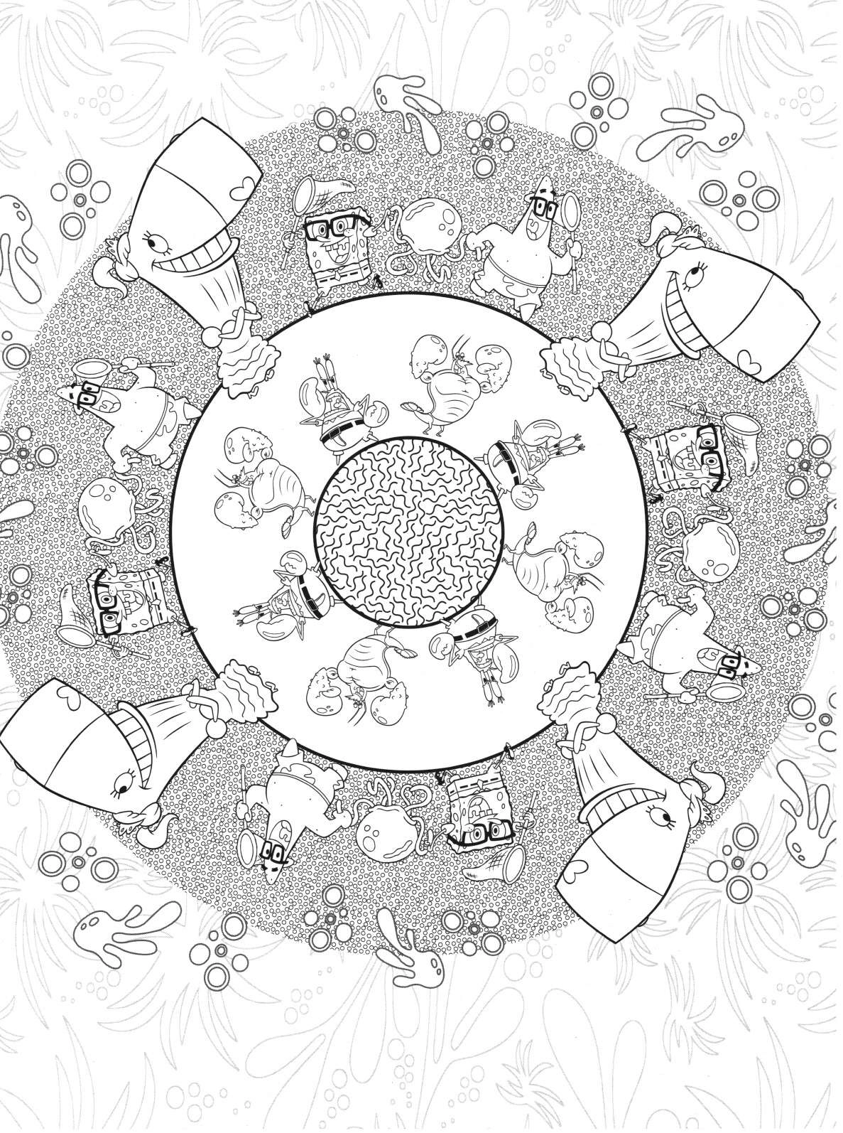 Bob Esponja para colorir – Desenhos do Bob Esponja e Patrick para imprimir grátis