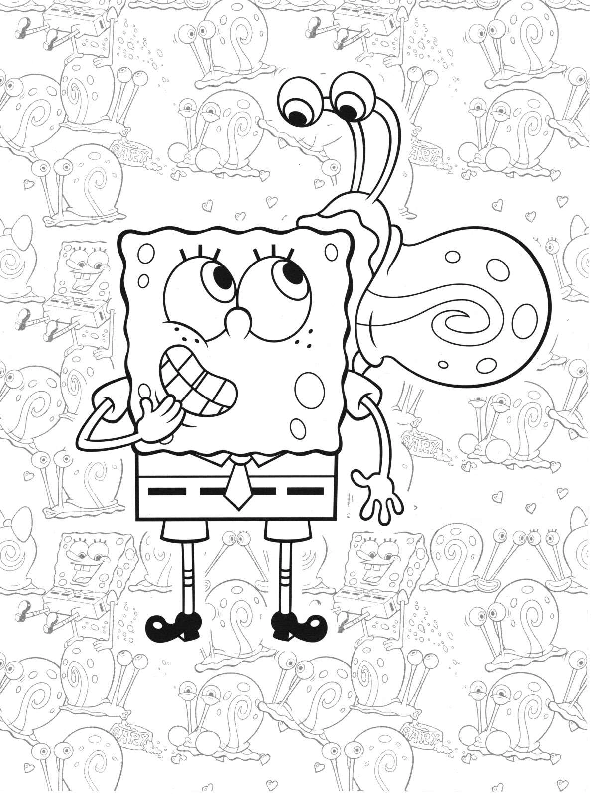 Bob Esponja para colorir – Desenhos do Bob Esponja e Patrick para imprimir grátis