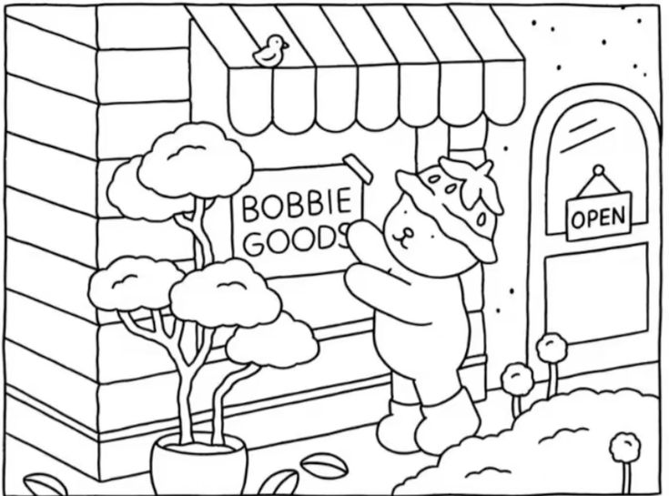 Desenho da coleção Bobbie Goods
