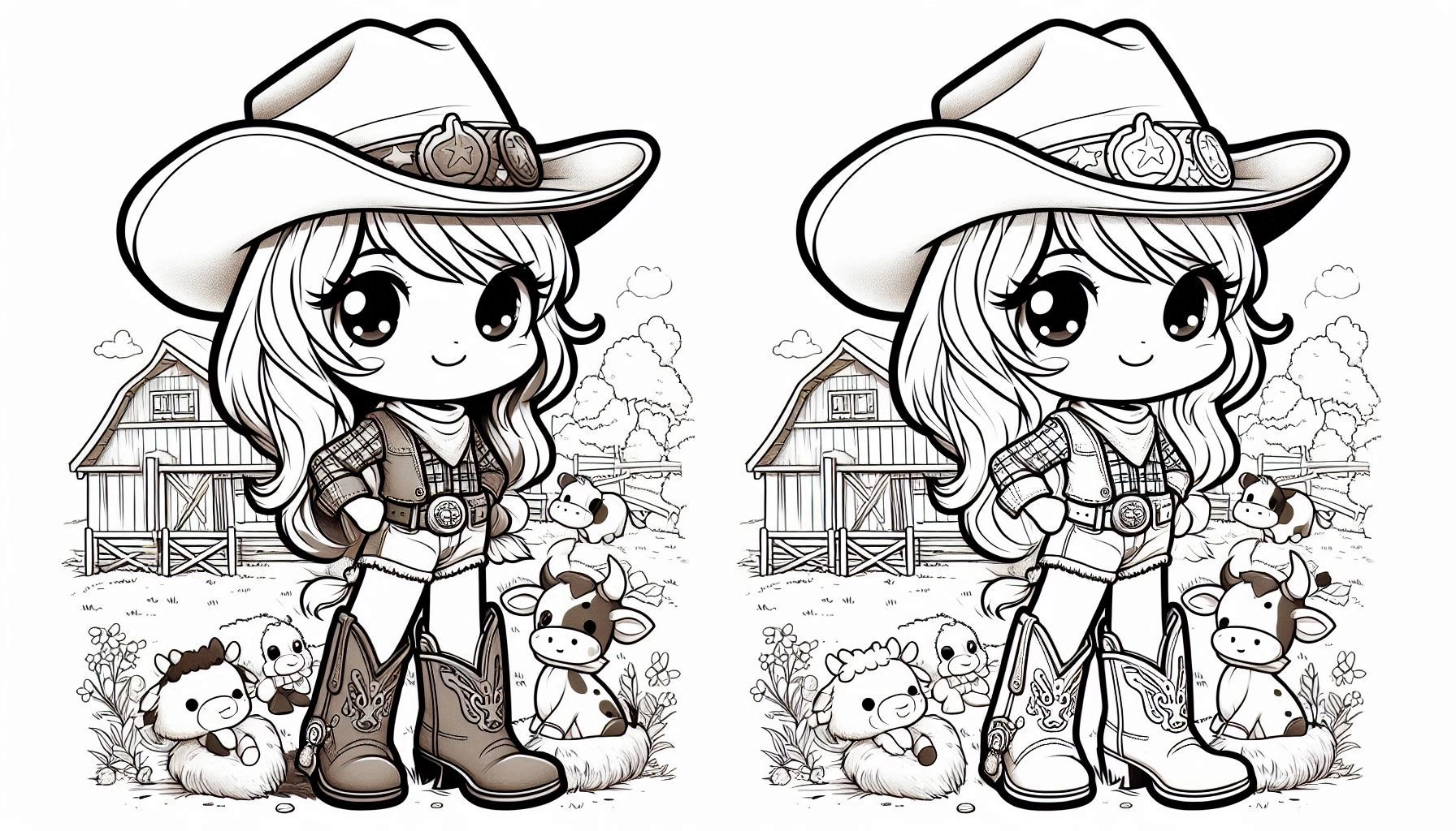 Boiadeira para colorir – Desenhos sertanejos para imprimir grátis