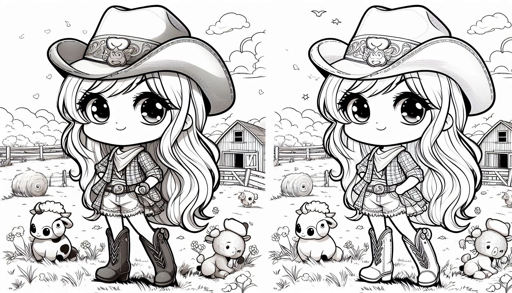 Boiadeira para colorir – Desenhos sertanejos para imprimir grátis