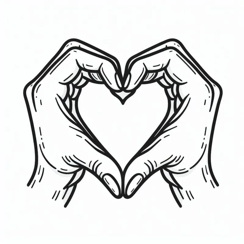 Desenho da coleção Coração