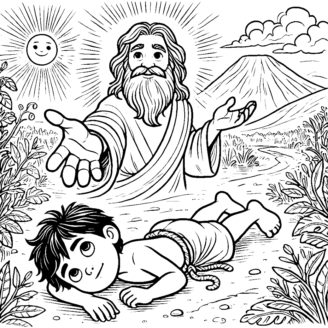 Desenho da coleção Criação do Mundo