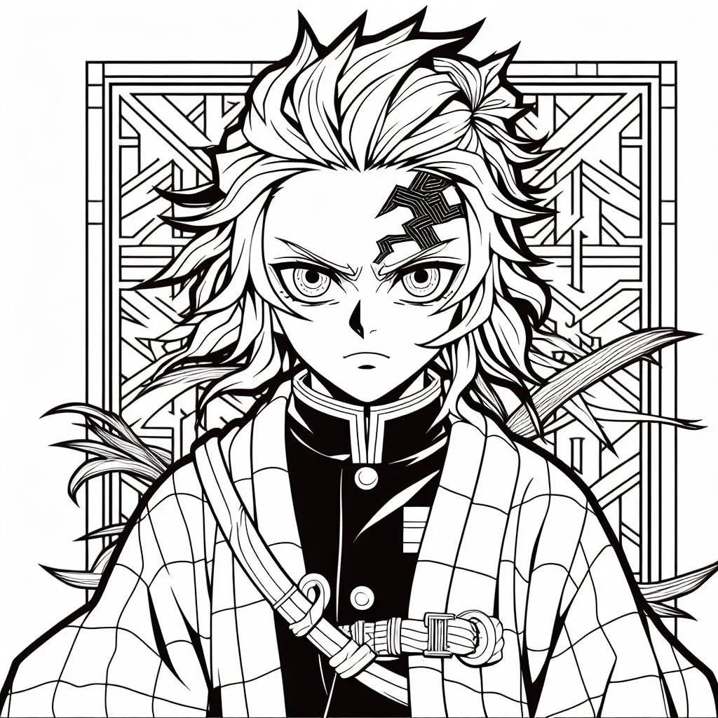 Desenho da coleção Demon Slayer