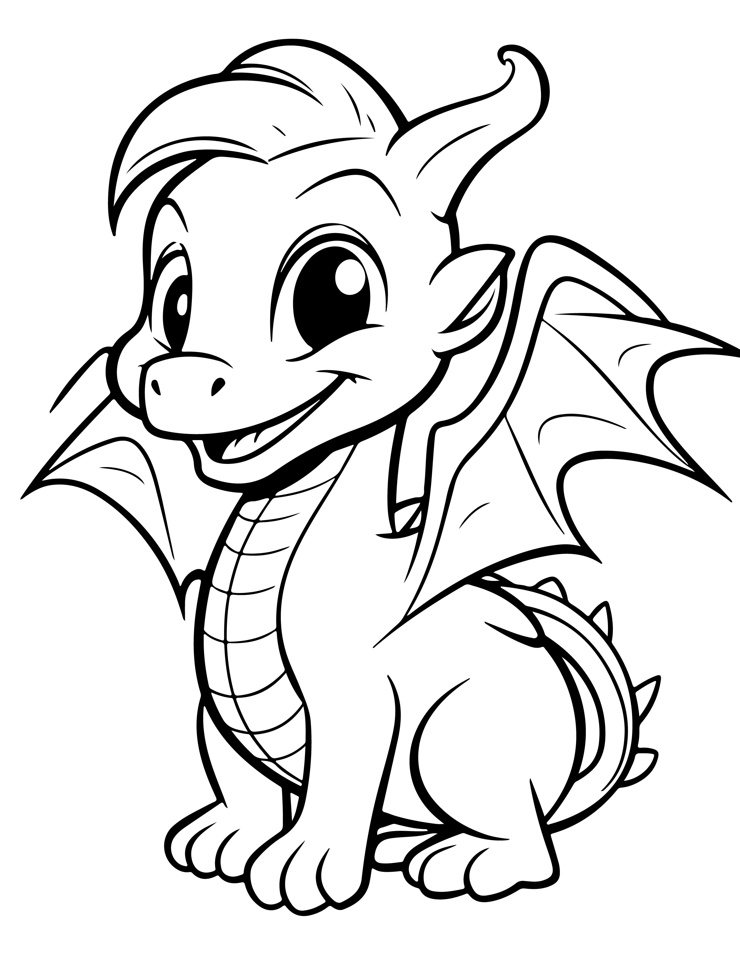 Dragões para colorir – Desenhos fantásticos e mitológicos para imprimir gratis