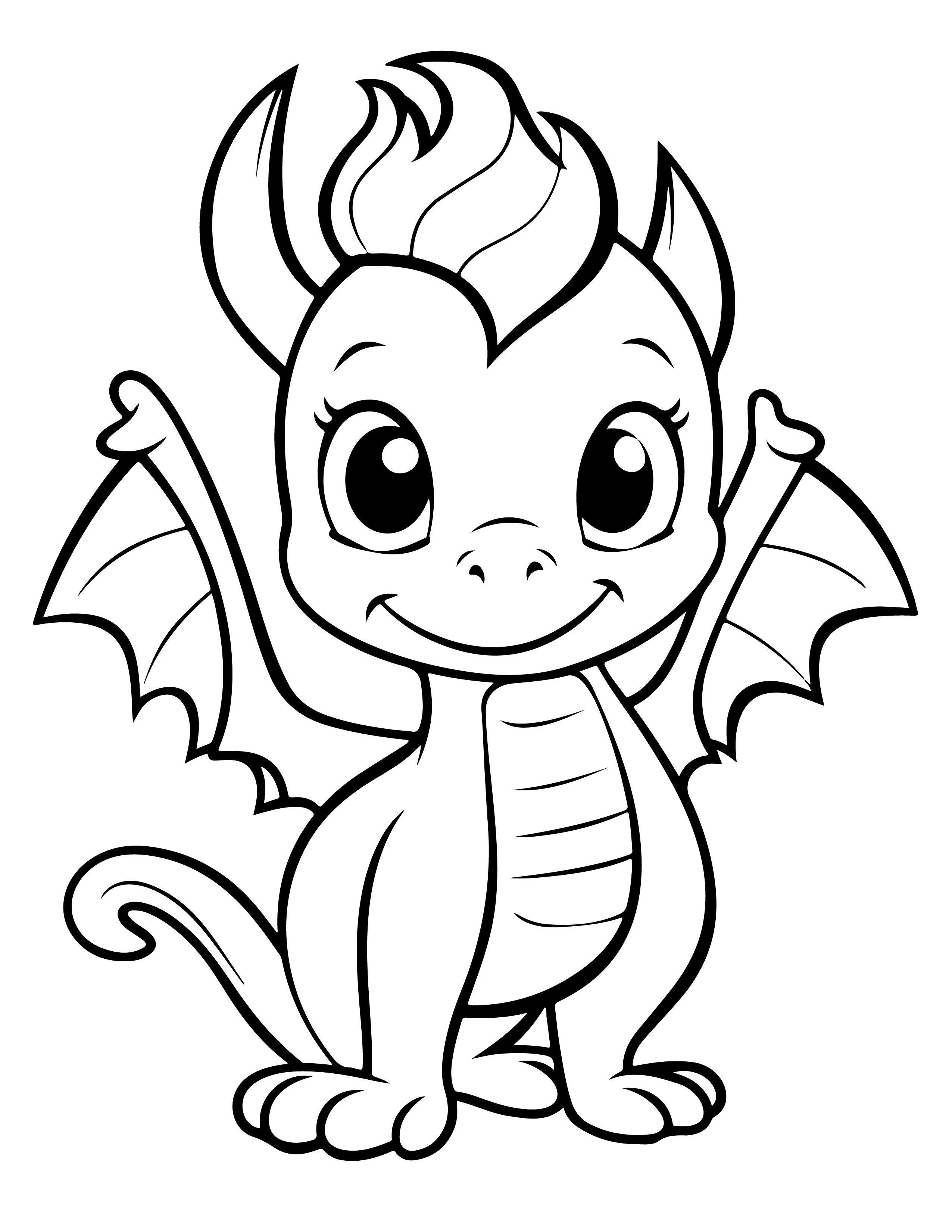 Dragões para colorir – Desenhos fantásticos e mitológicos para imprimir gratis