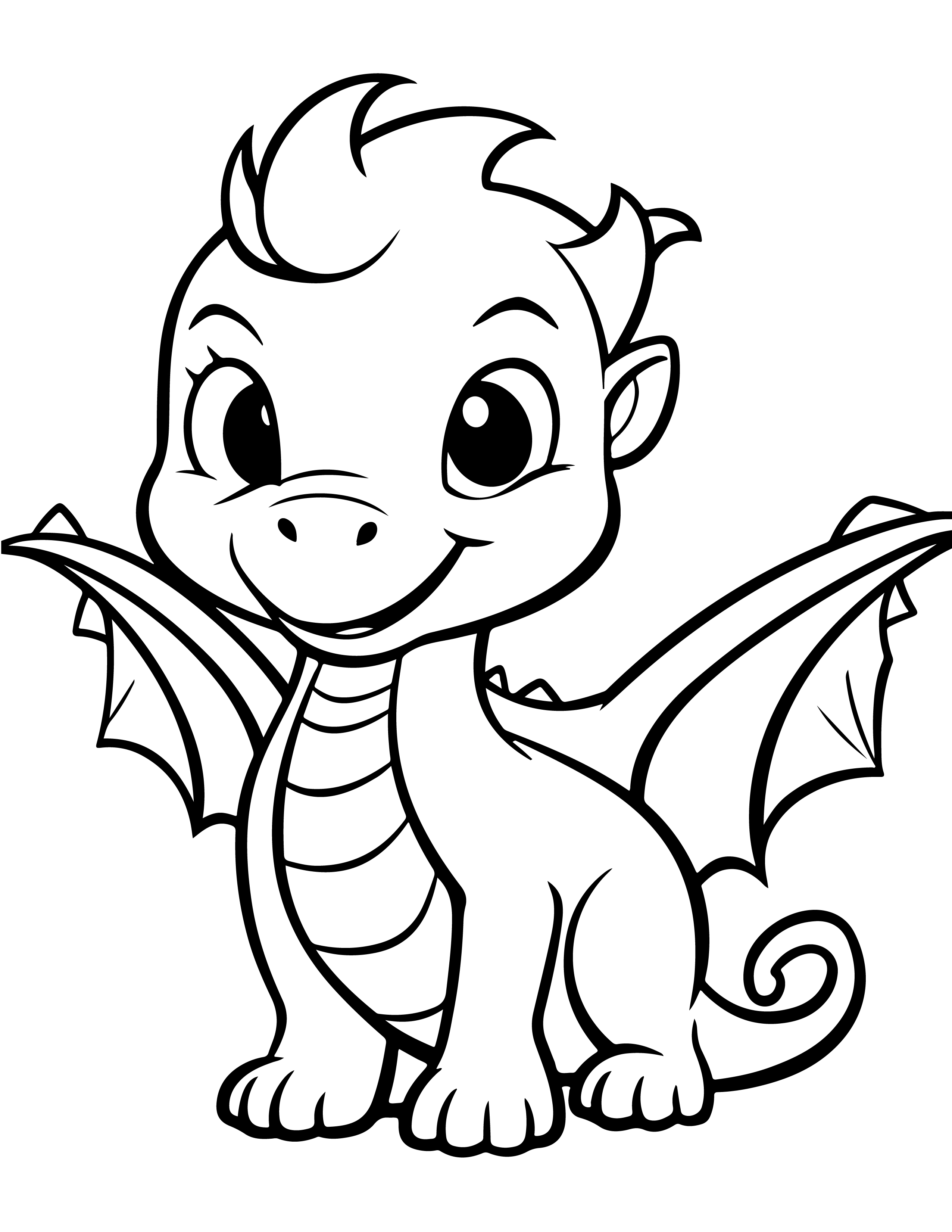 Dragões para colorir – Desenhos fantásticos e mitológicos para imprimir gratis